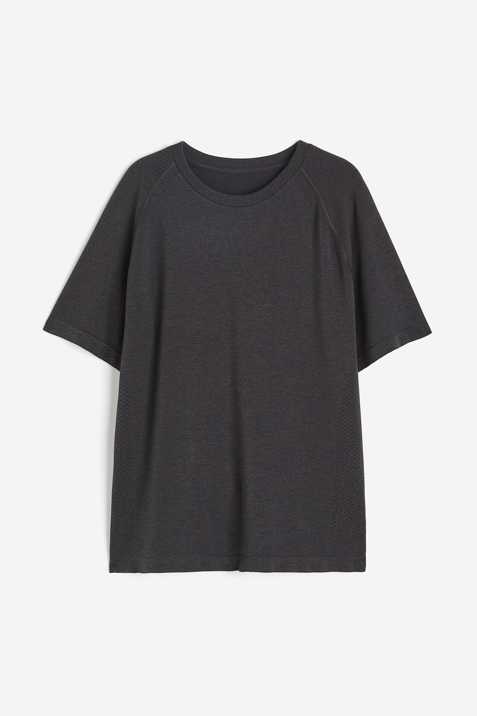 Seamless Sports T-shirt in DryMove™ - Dark grey marl - 1