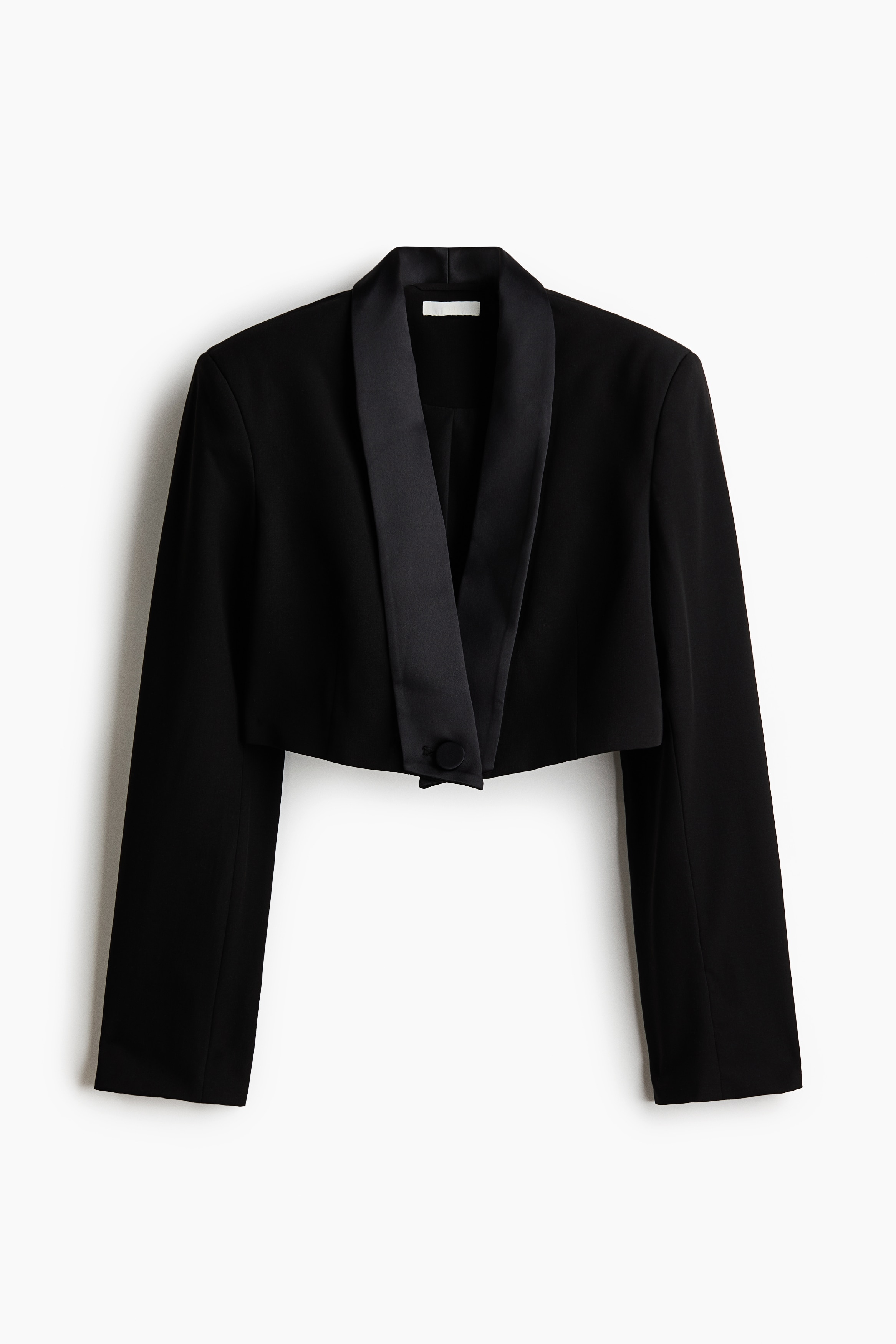 Cropped tuxedo blazer