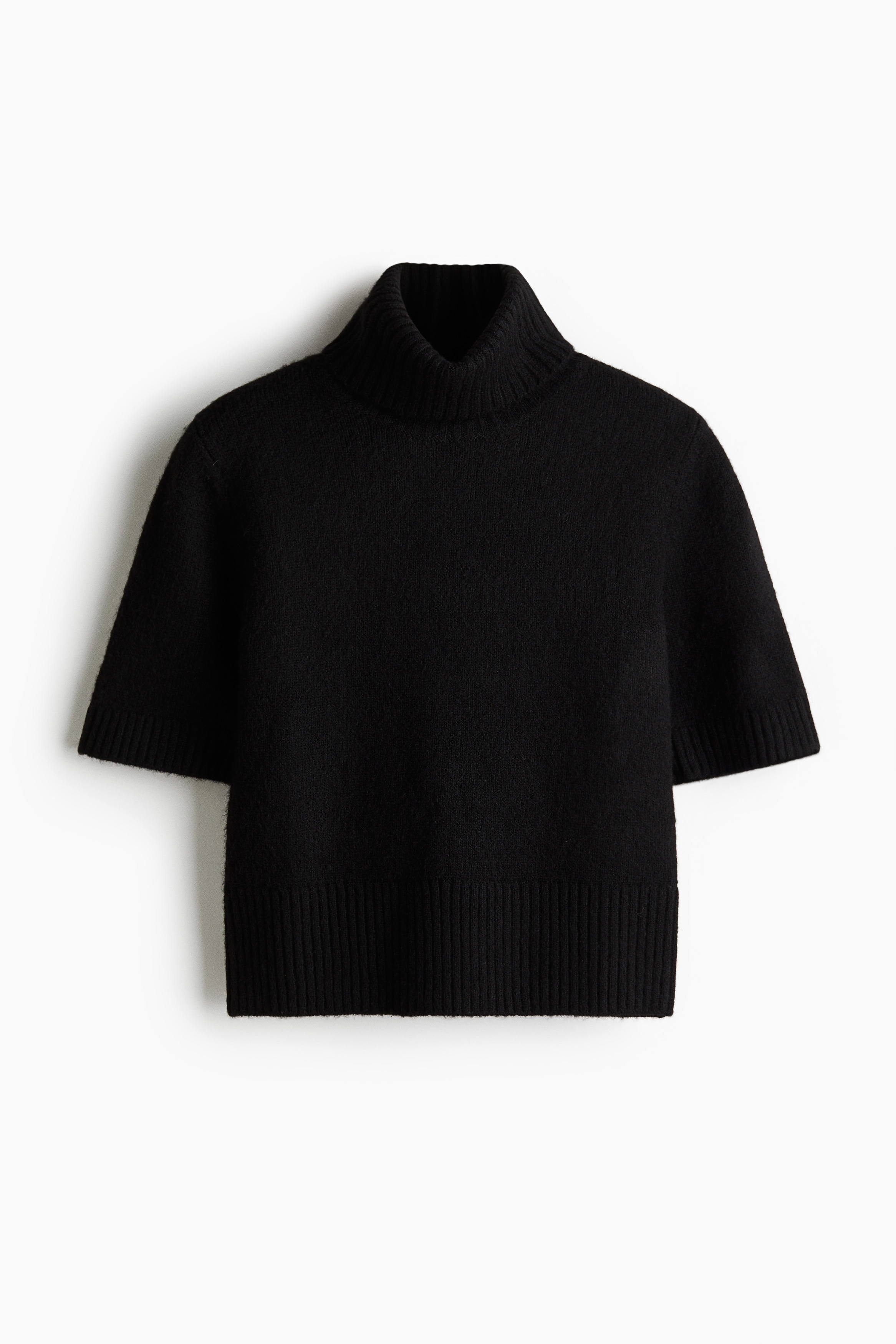 Knit Turtleneck Top - Black - Ladies | H&M US