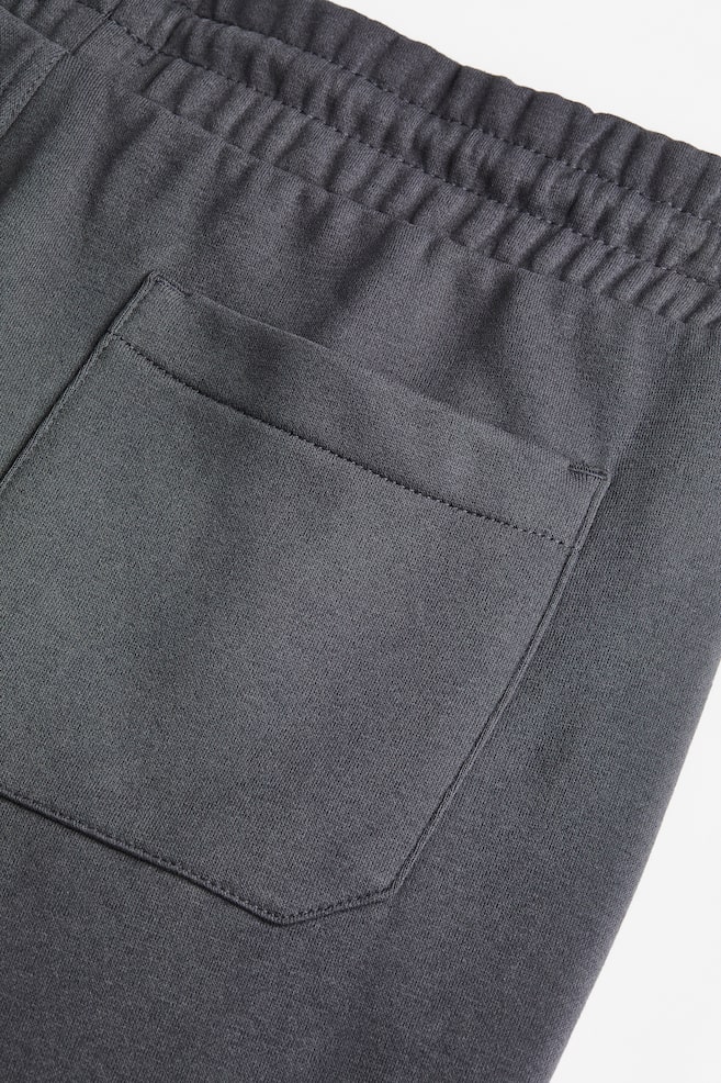 Shorts in felpa Regular Fit - Grigio scuro/Beige chiaro/Grigio chiaro mélange - 2