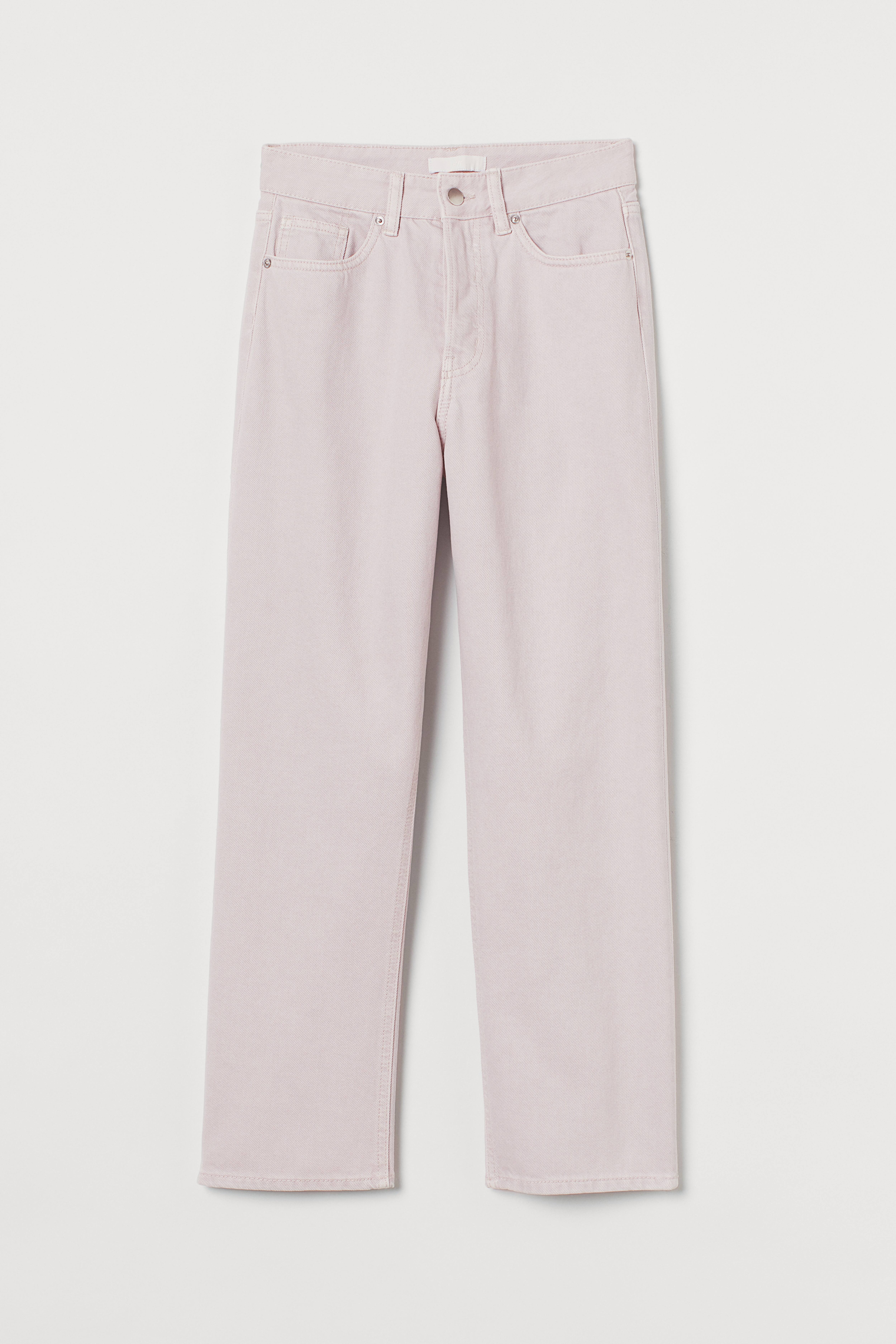 H&m straight shops high ankle jeans