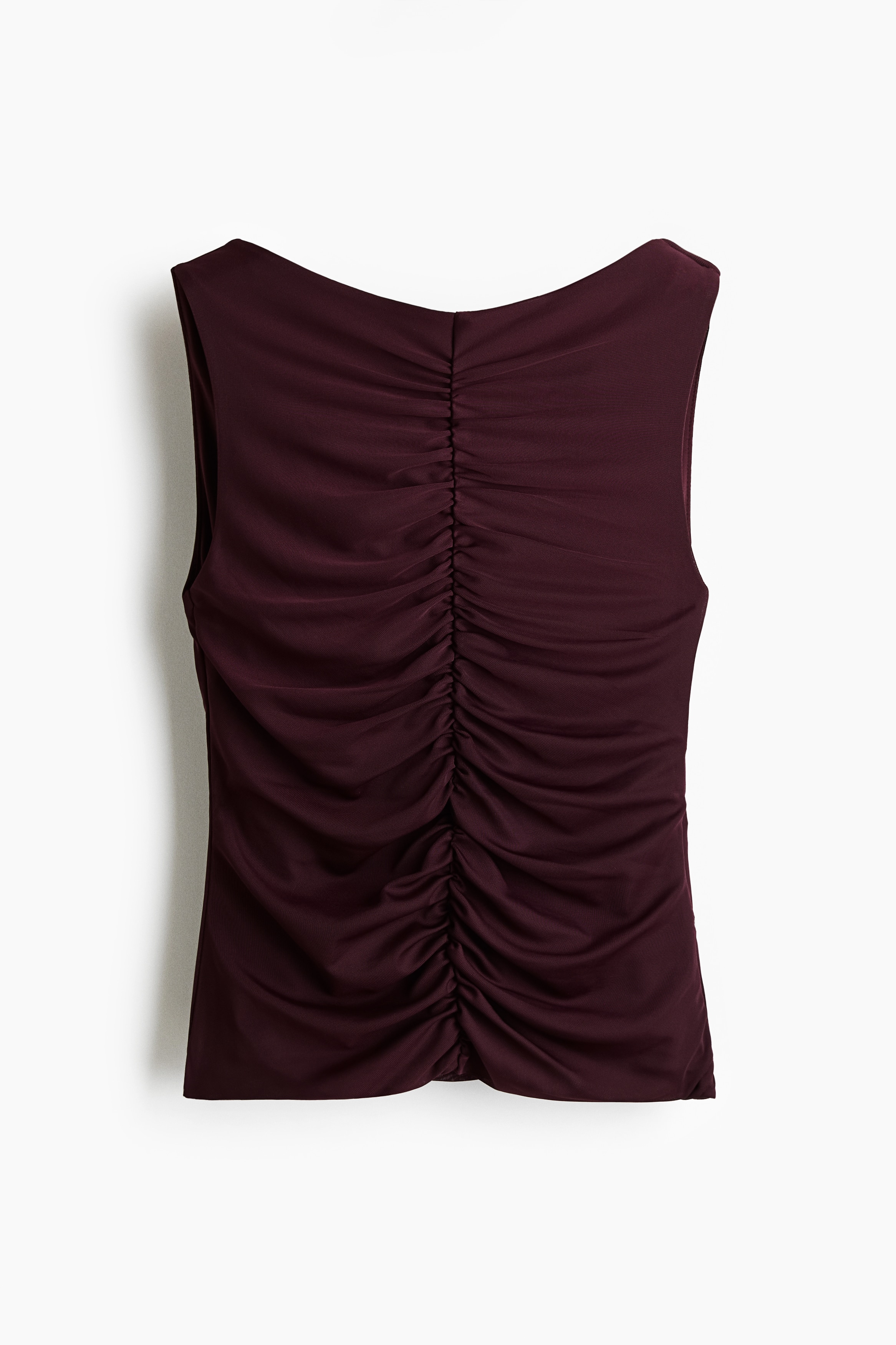 Ruched Top - Burgundy/Brown/Black/Pigeon blue