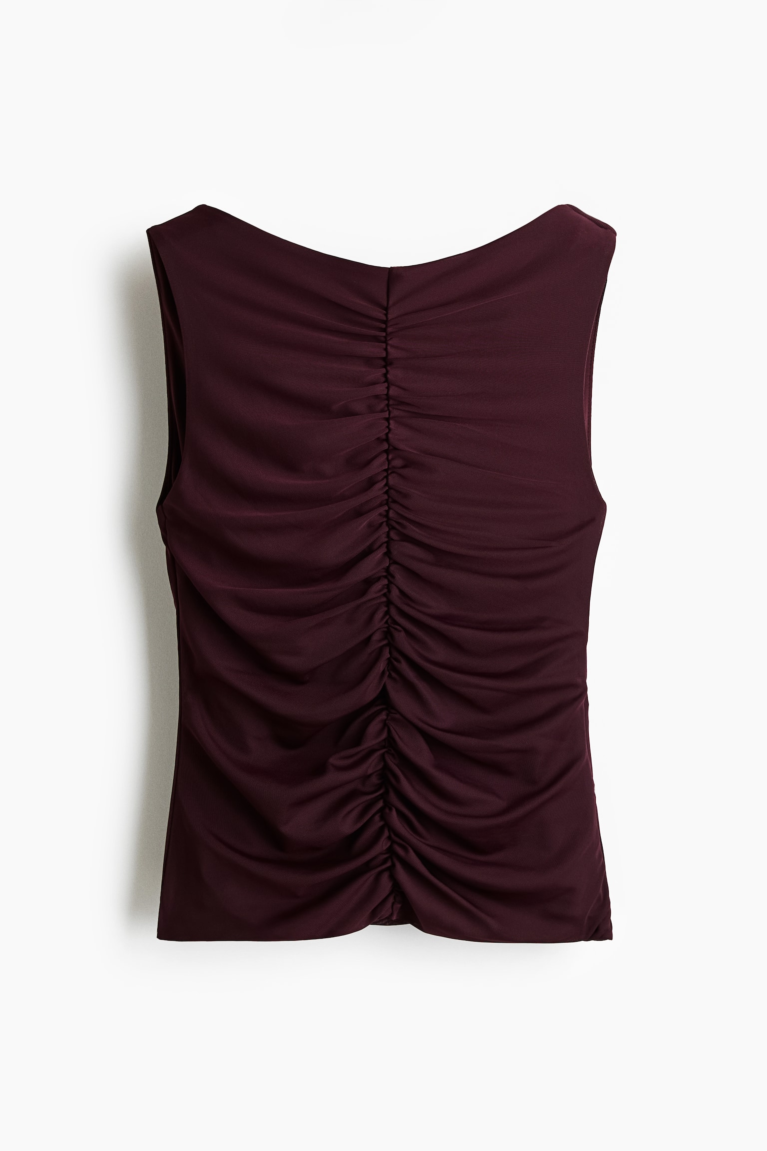 Ruched top - Burgundy/Pigeon blue/Black - 2