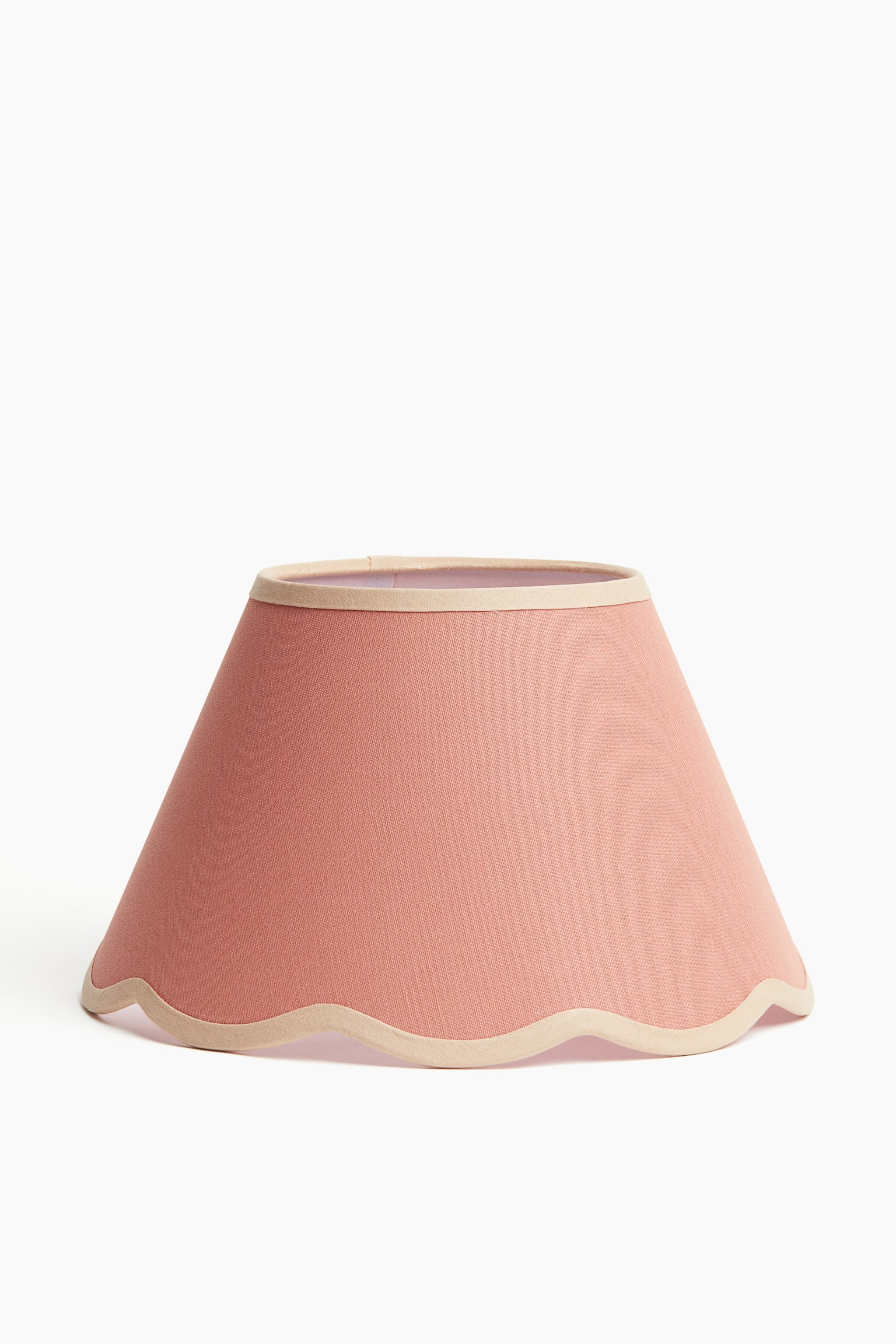 Scallop-edged lampshade - Pink/Orange - 1