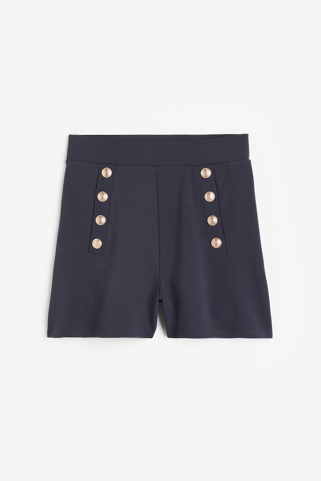 Button-front shorts - Dark blue/Black/Beige/Red - 2