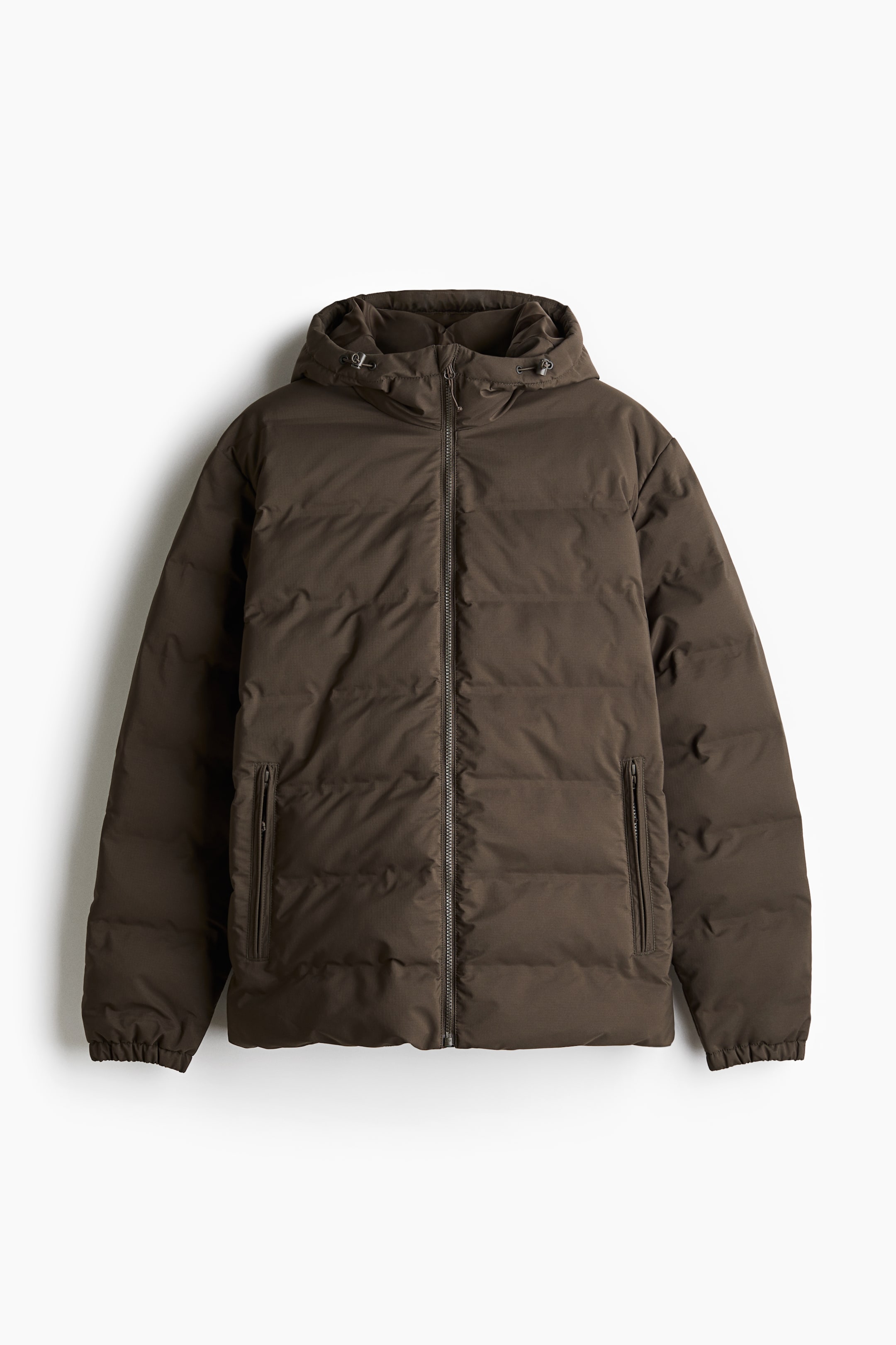 Regular Fit puffer jacket - Dark khaki green - Men | H&M GB 6