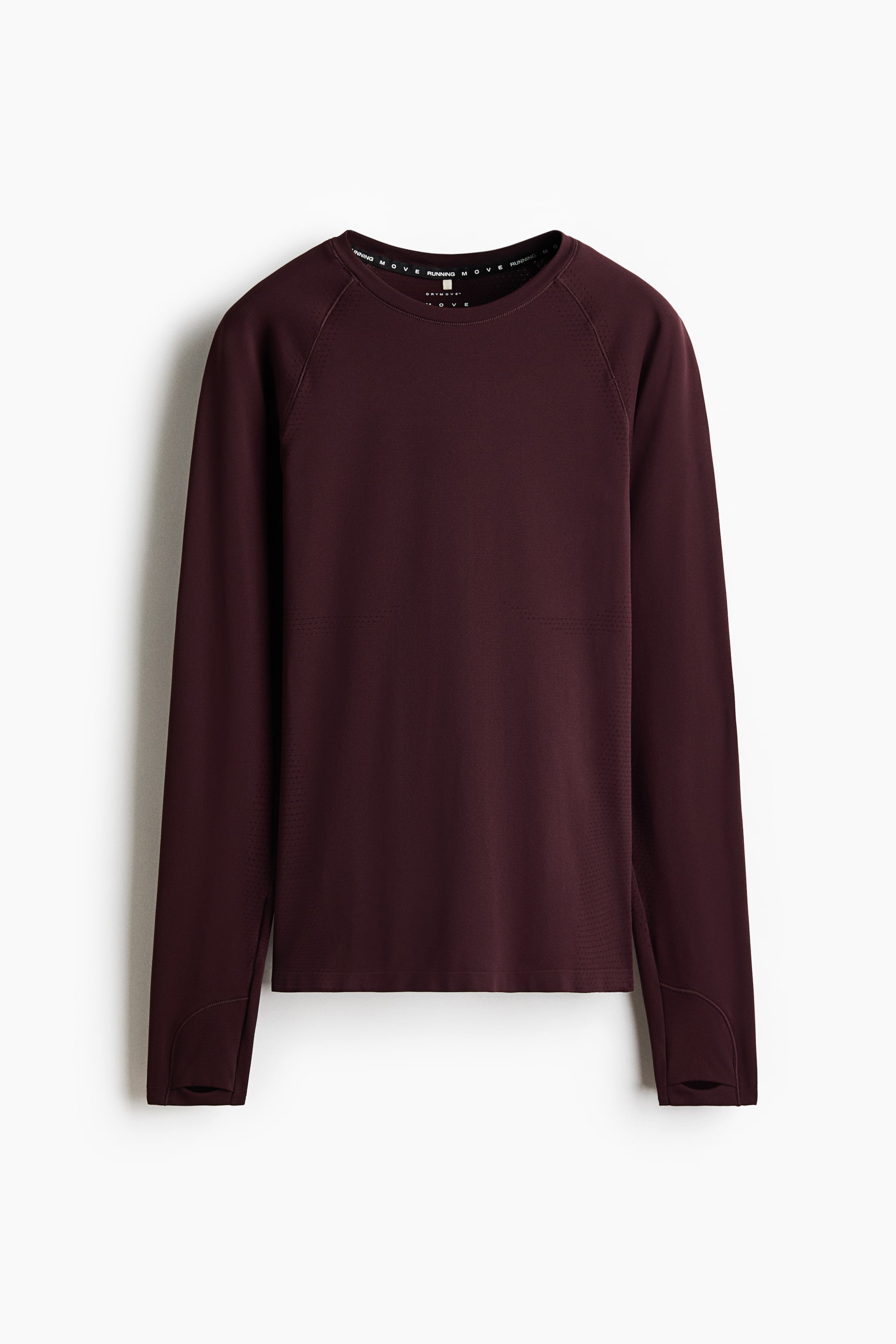 View larger image: Seamless Sports top with DryMove™ - Chocolate plum purple | H&M 1