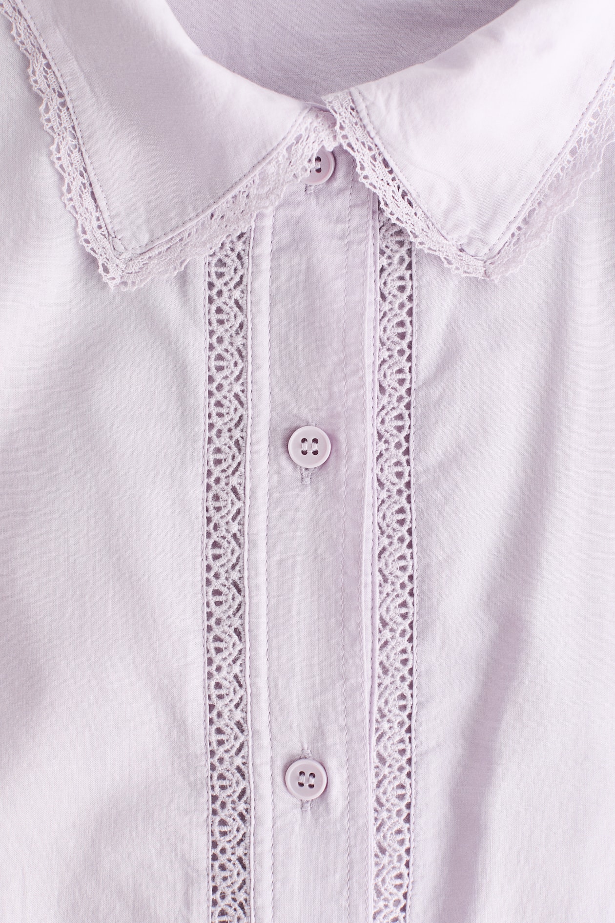 Lace-Trimmed Cotton Shirt - image 2