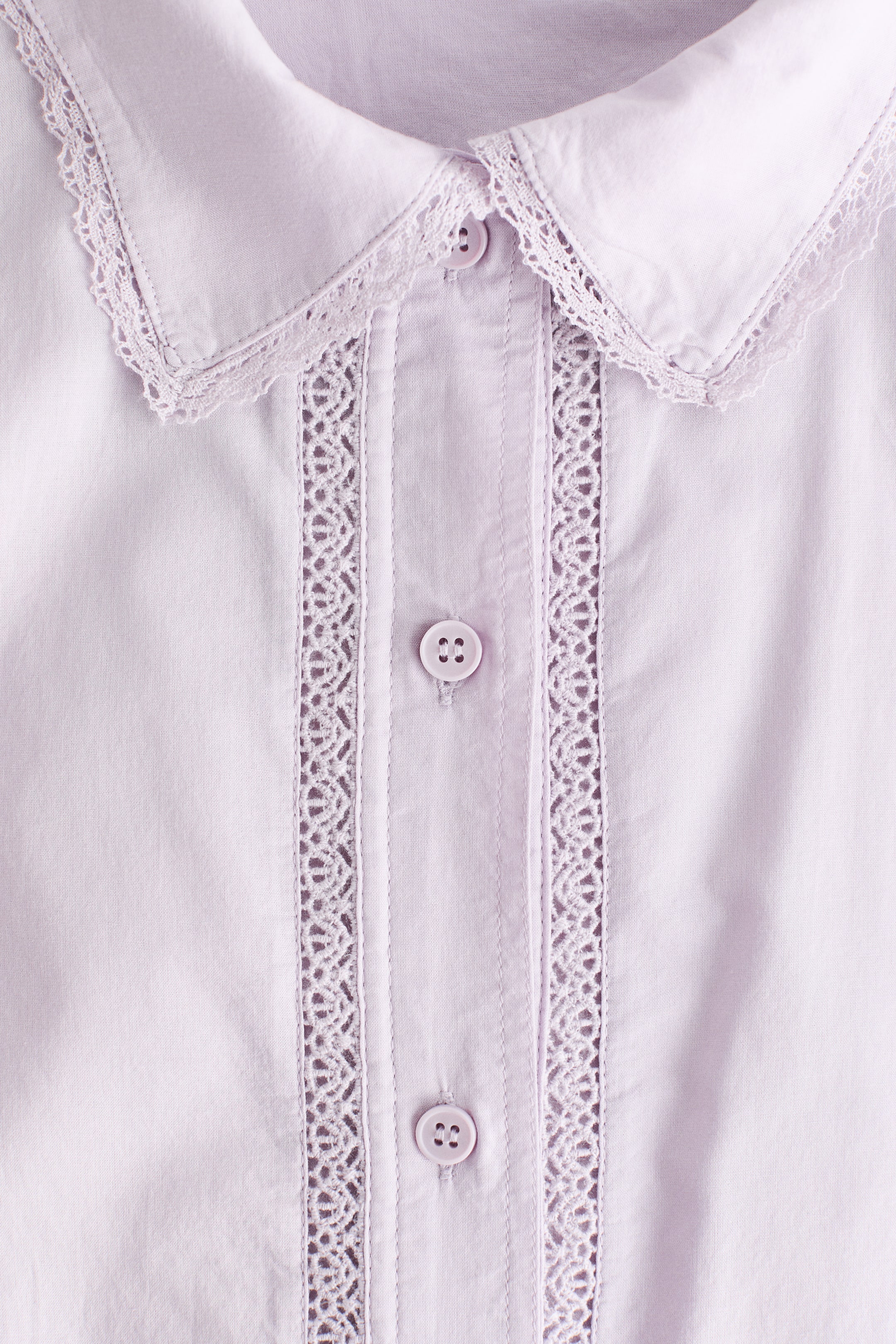 Chemise en coton avec dentelle