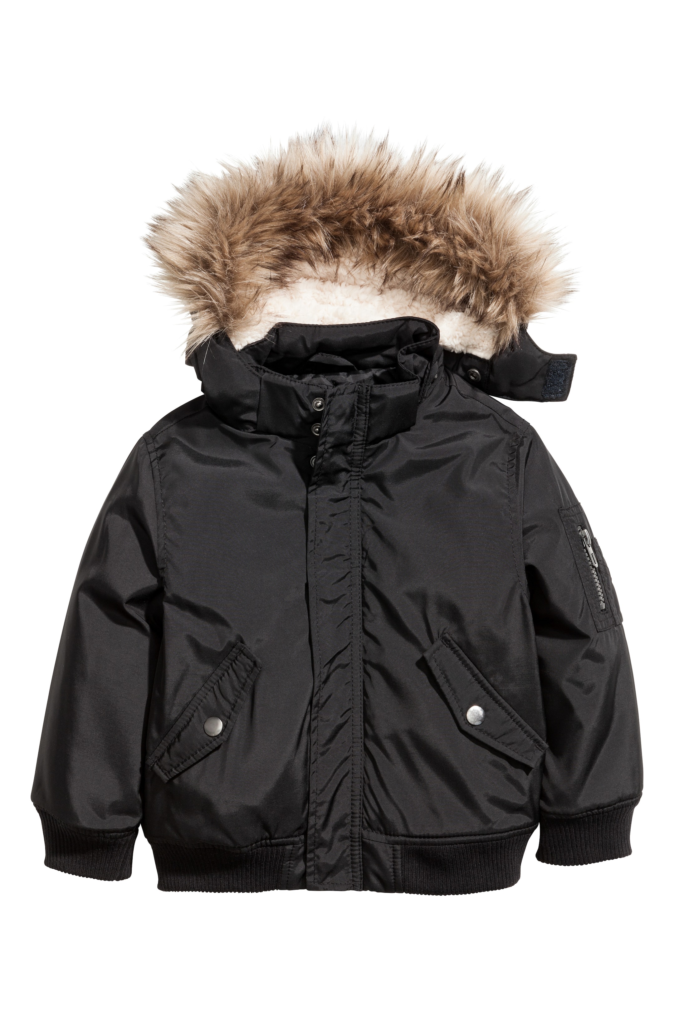 View larger image: Padded bomber jacket - Black - Kids | H&M GB 1