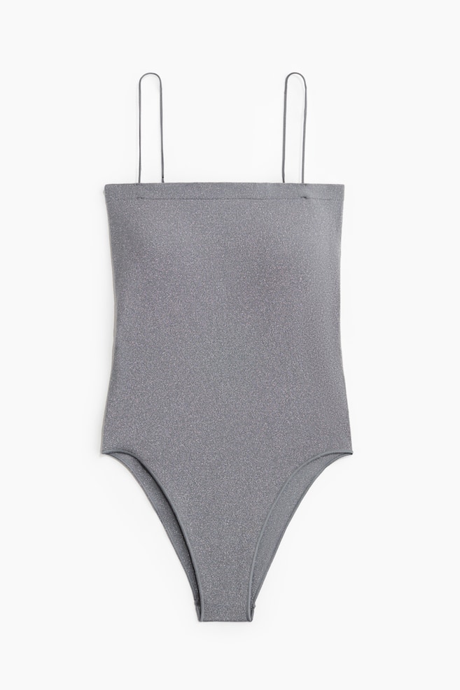 Glittery seamless body - Grey - 1