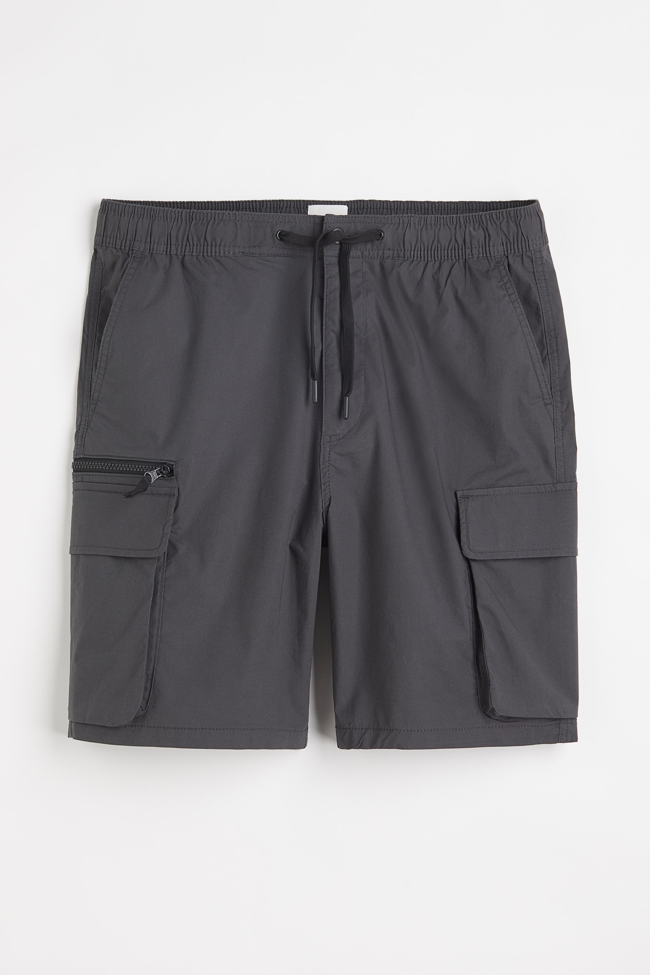View larger image: Regular Fit Knee-length Cargo Shorts - Dark gray - Men | H&M CA 1