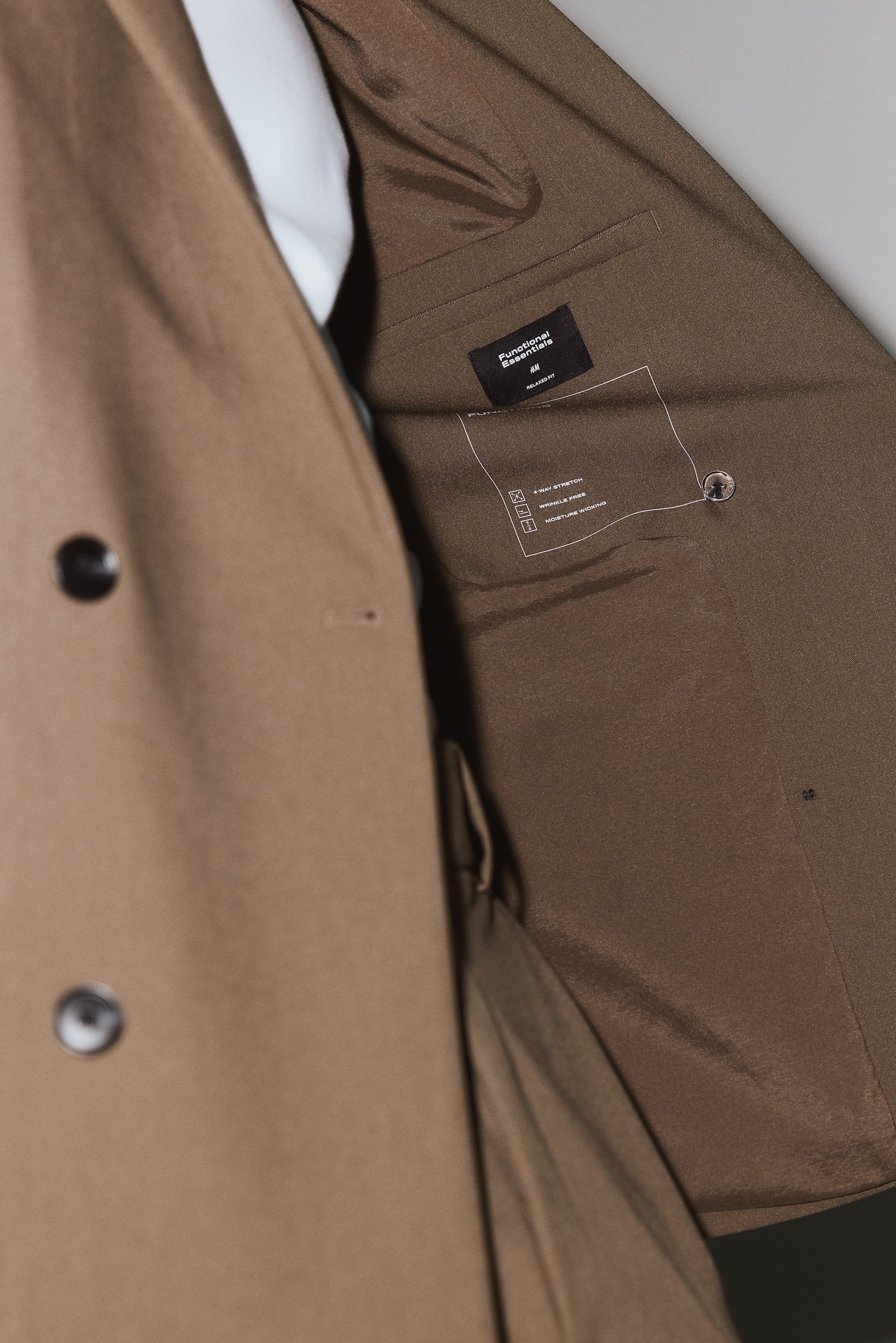 Wrinkle Resistant Relaxed Fit Suit jacket - Light brown - 7