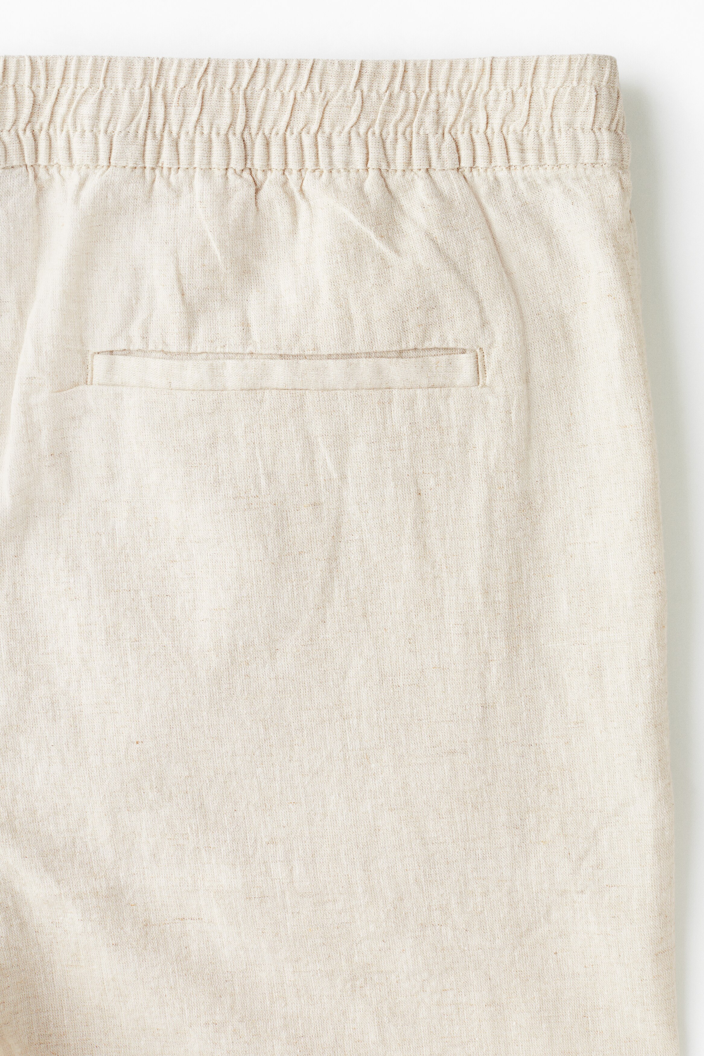Regular Fit Linen-blend shorts