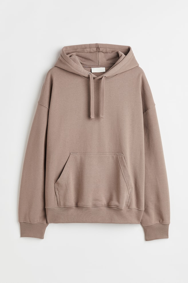 Oversized Fit Cotton hoodie - Beige/Light grey marl/Black/Black/dc/dc/dc/dc/dc/dc/dc/dc/dc/dc - 1