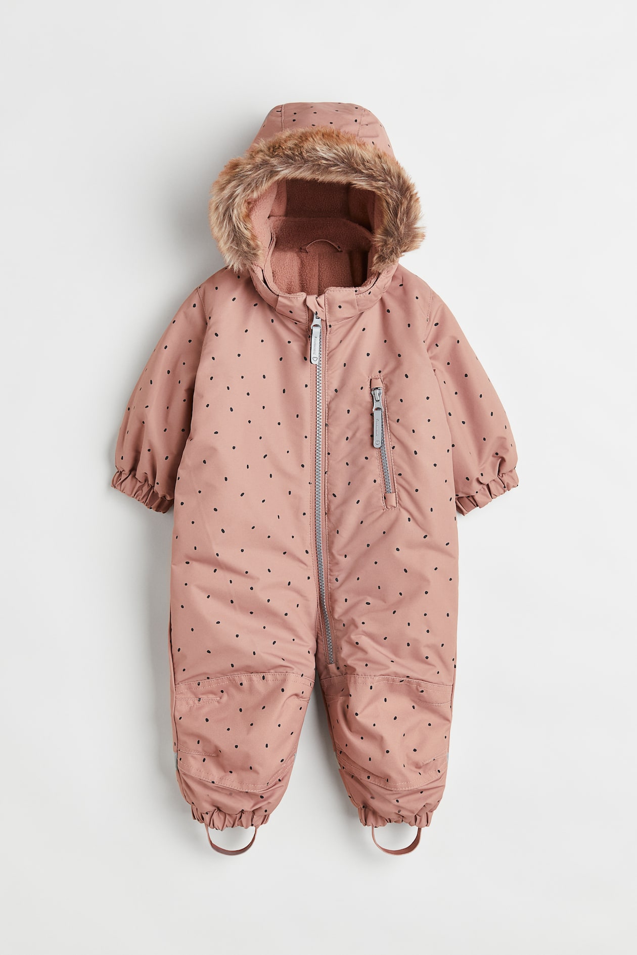 Water-repellent all-in-1 suit - Long sleeve - Long - Old rose 