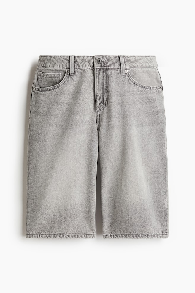 Bermuda Regular Denim shorts - Light grey - 1