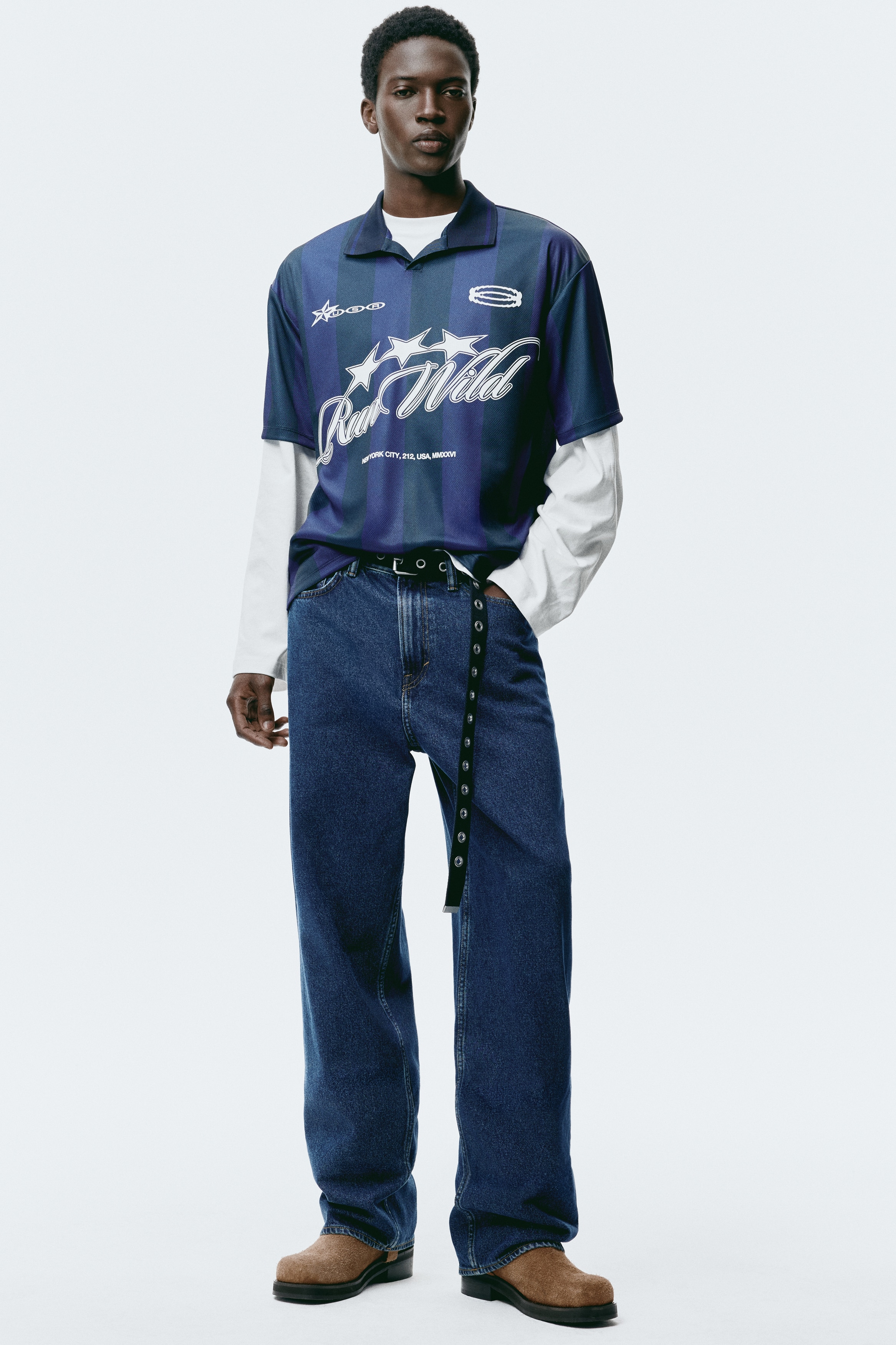 Baggy Jeans - Mørk denimblå/Denimblå/Mørk denimblå/Denimblå/Medium denimgrå/Lys denimblå/Sort/Lysegrå/Sart denimblå/Denim blue