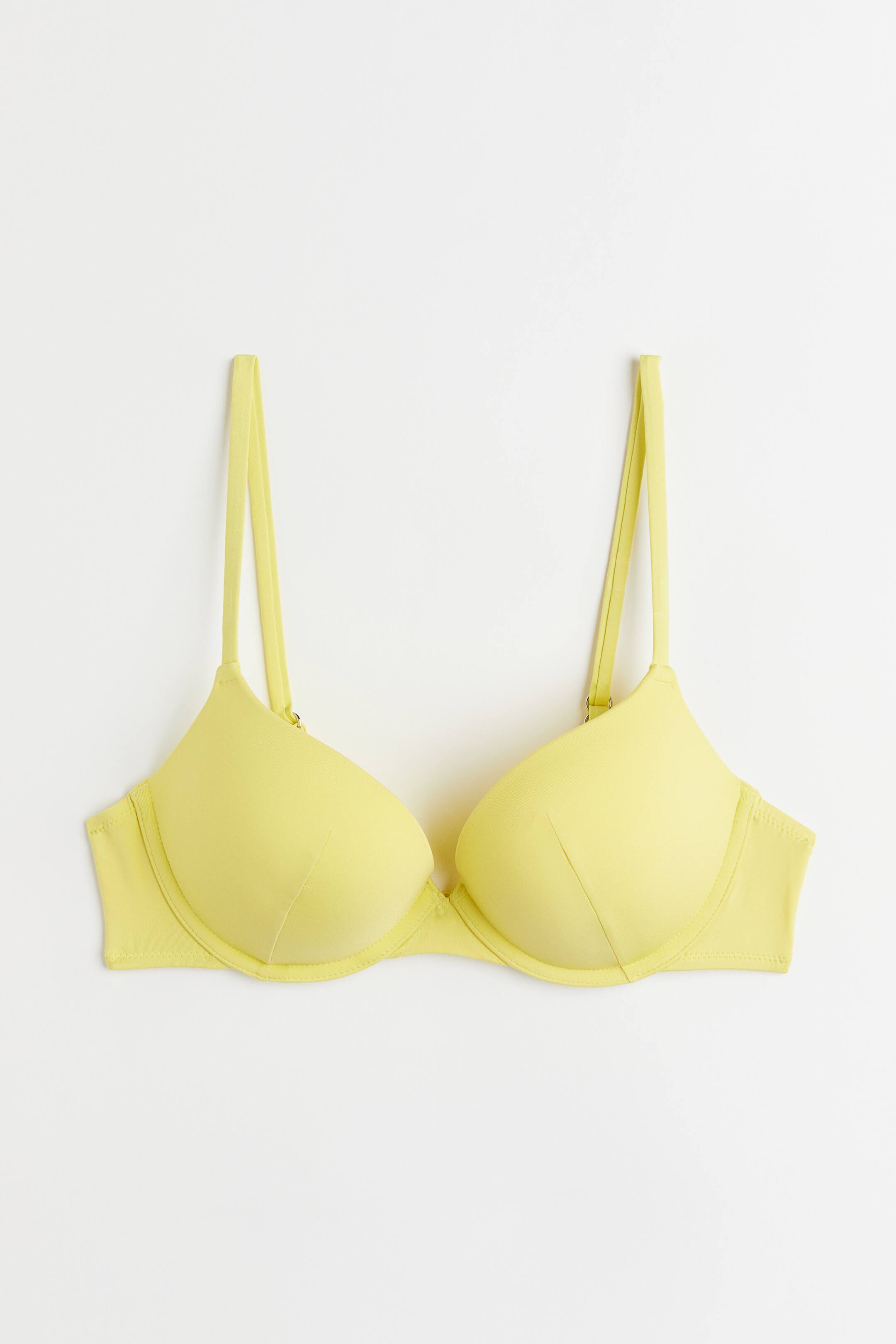 View larger image: Super Push Up Bikini Top - Yellow - Ladies | H&M AU 1