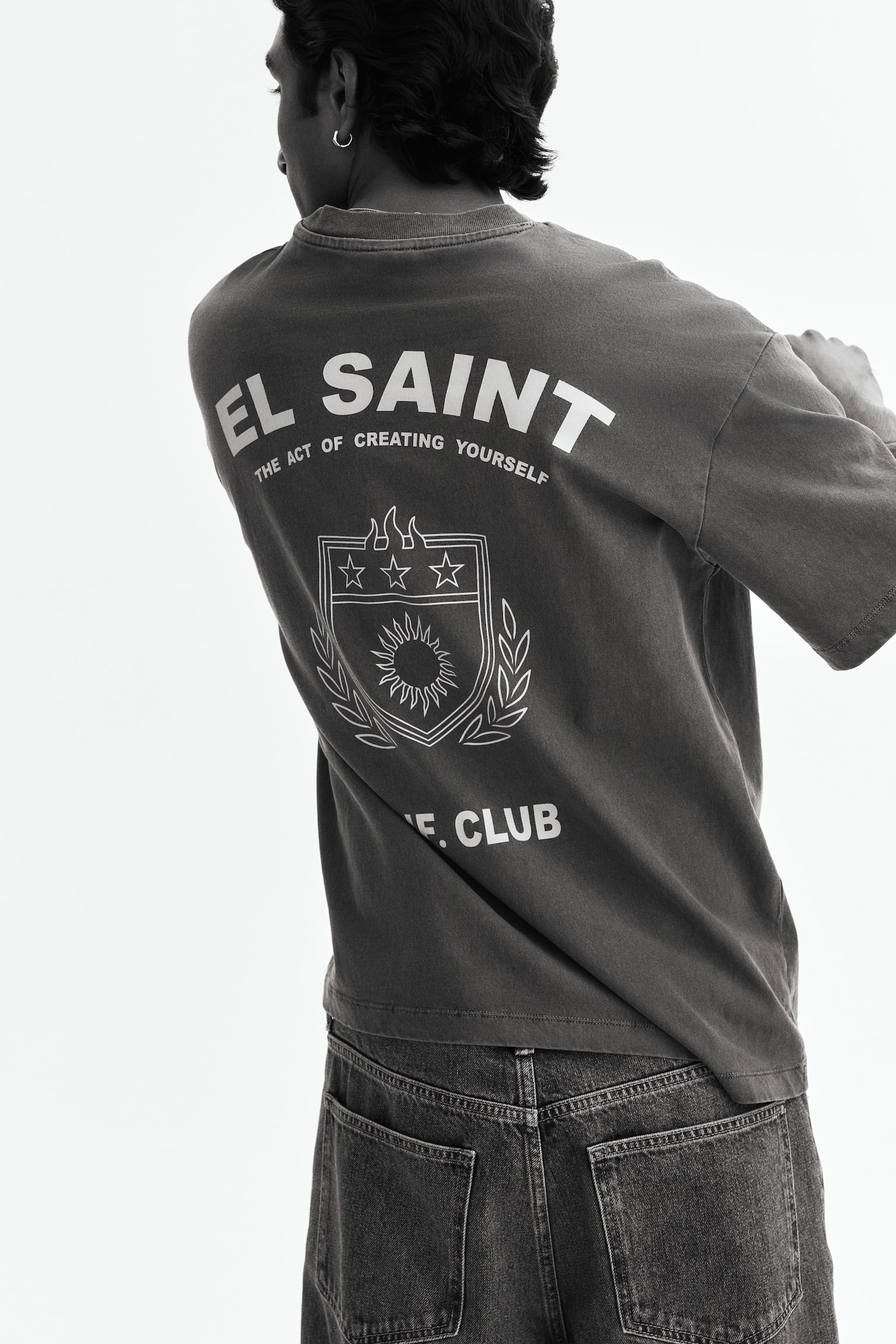 Relaxed Fit Printed T-shirt - Blue/El Saint/Grey/Route 66/Burgundy/Urban Studio - 5