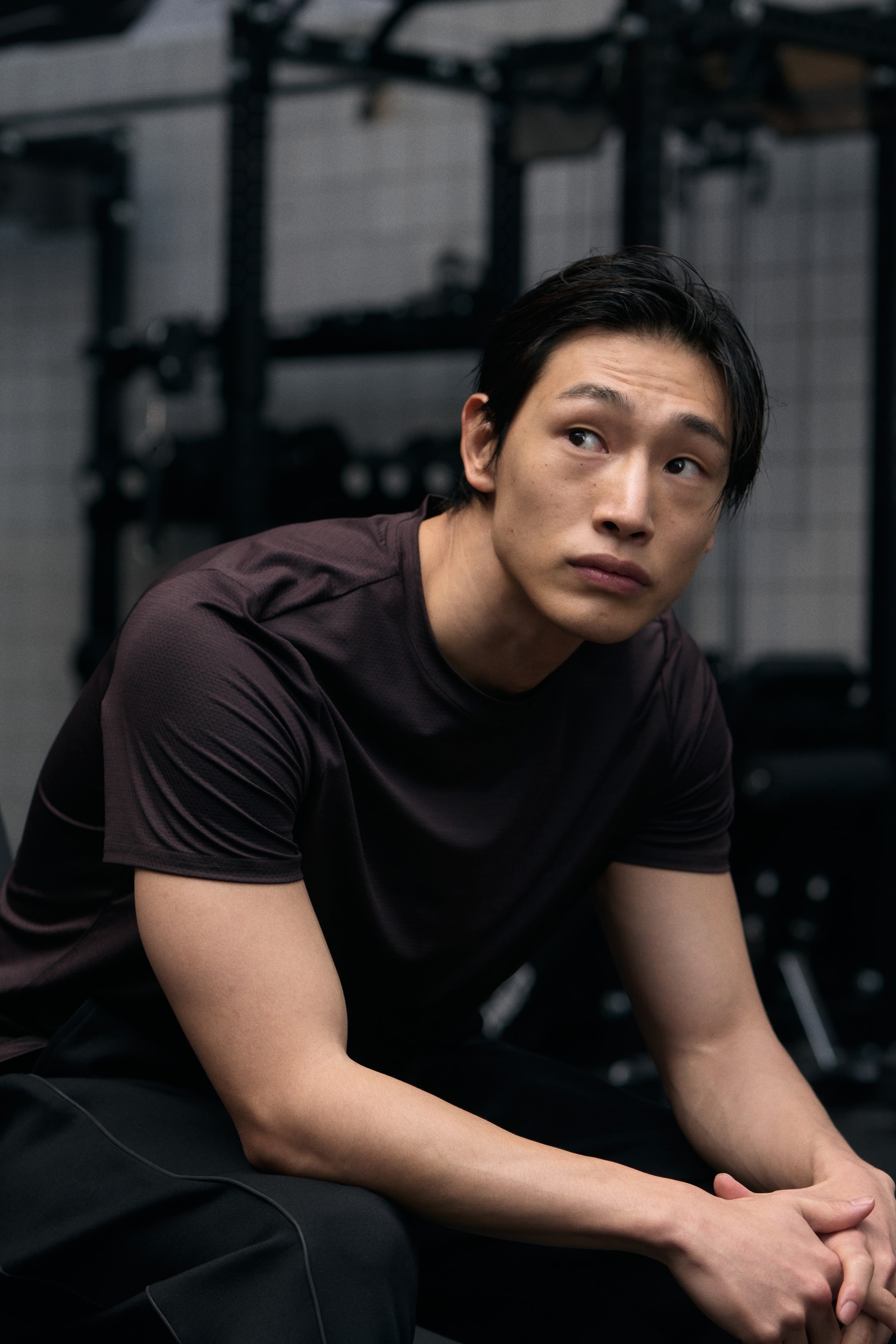 Ampliar la imagen: Playera deportiva de malla con DryMove™ - Café oscuro - Men | H&M MX 4