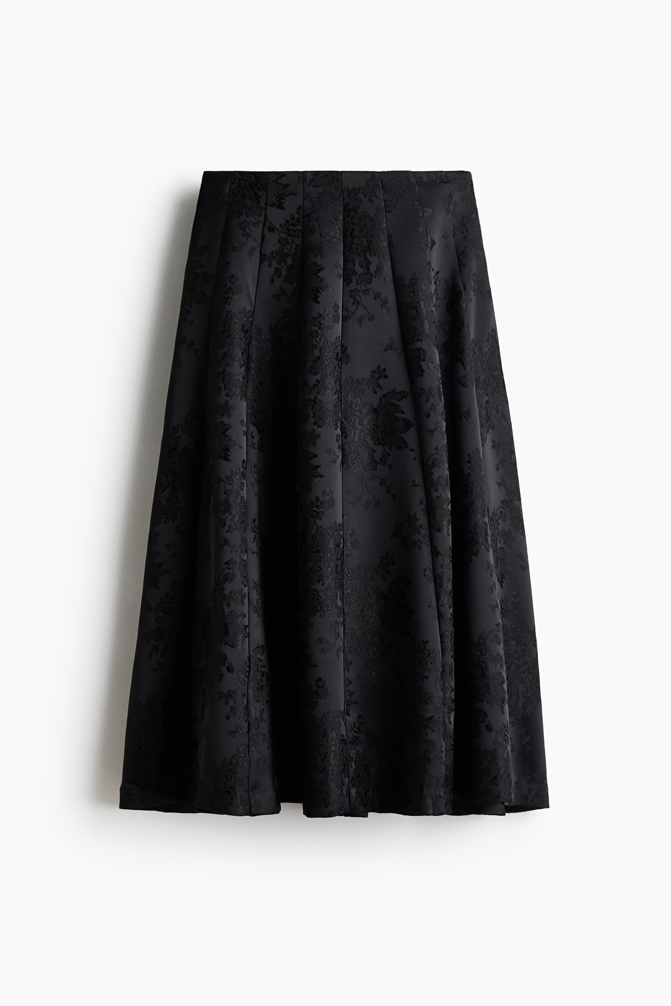 A-line brocade skirt