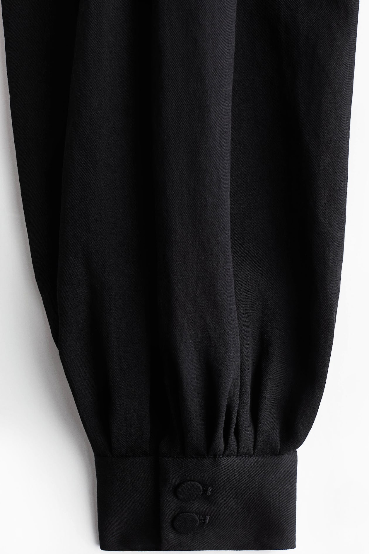 Balloon-Leg Twill Pants - image 2
