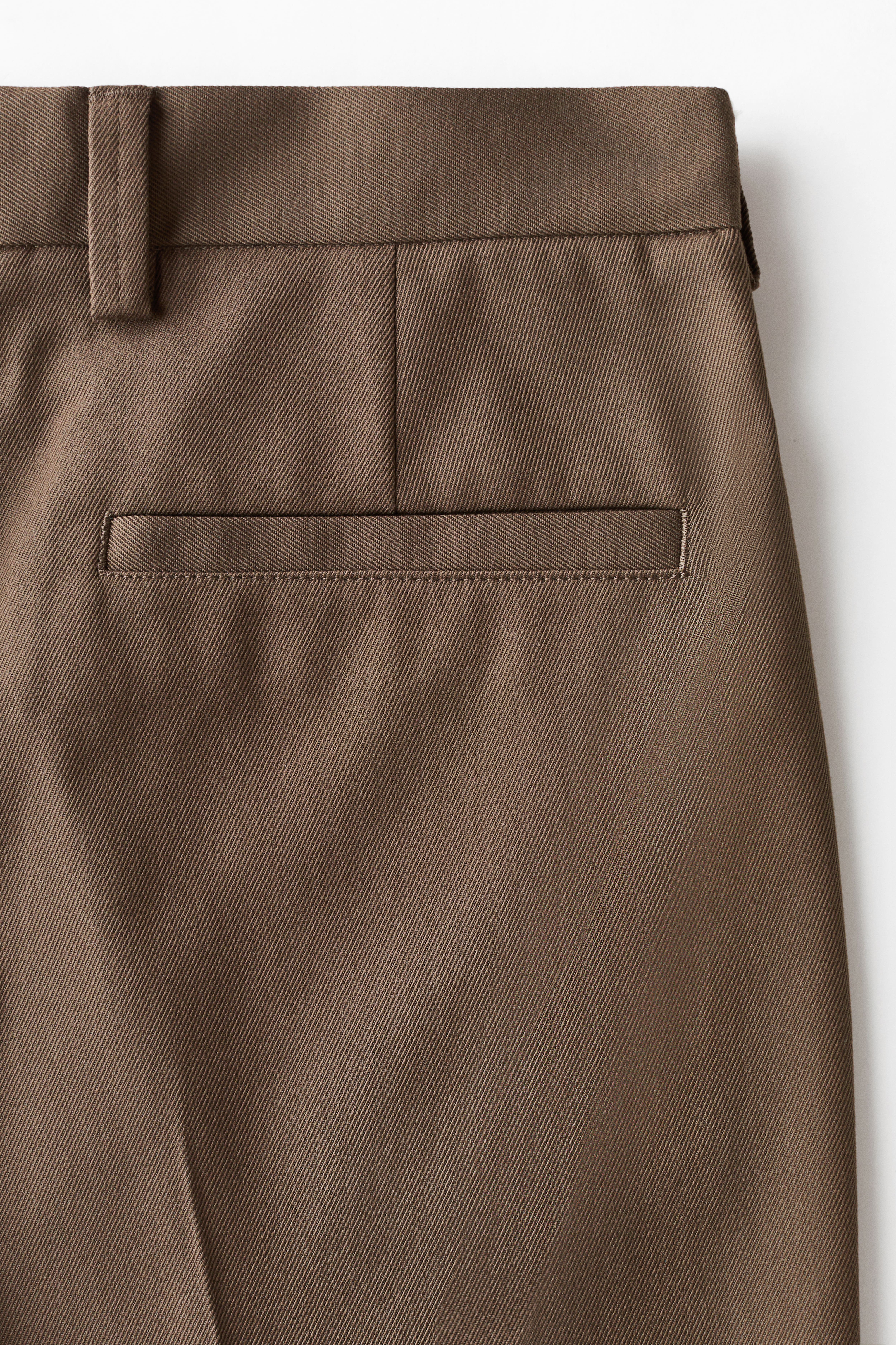 Pantalon sur mesure décontracté à jambes larges