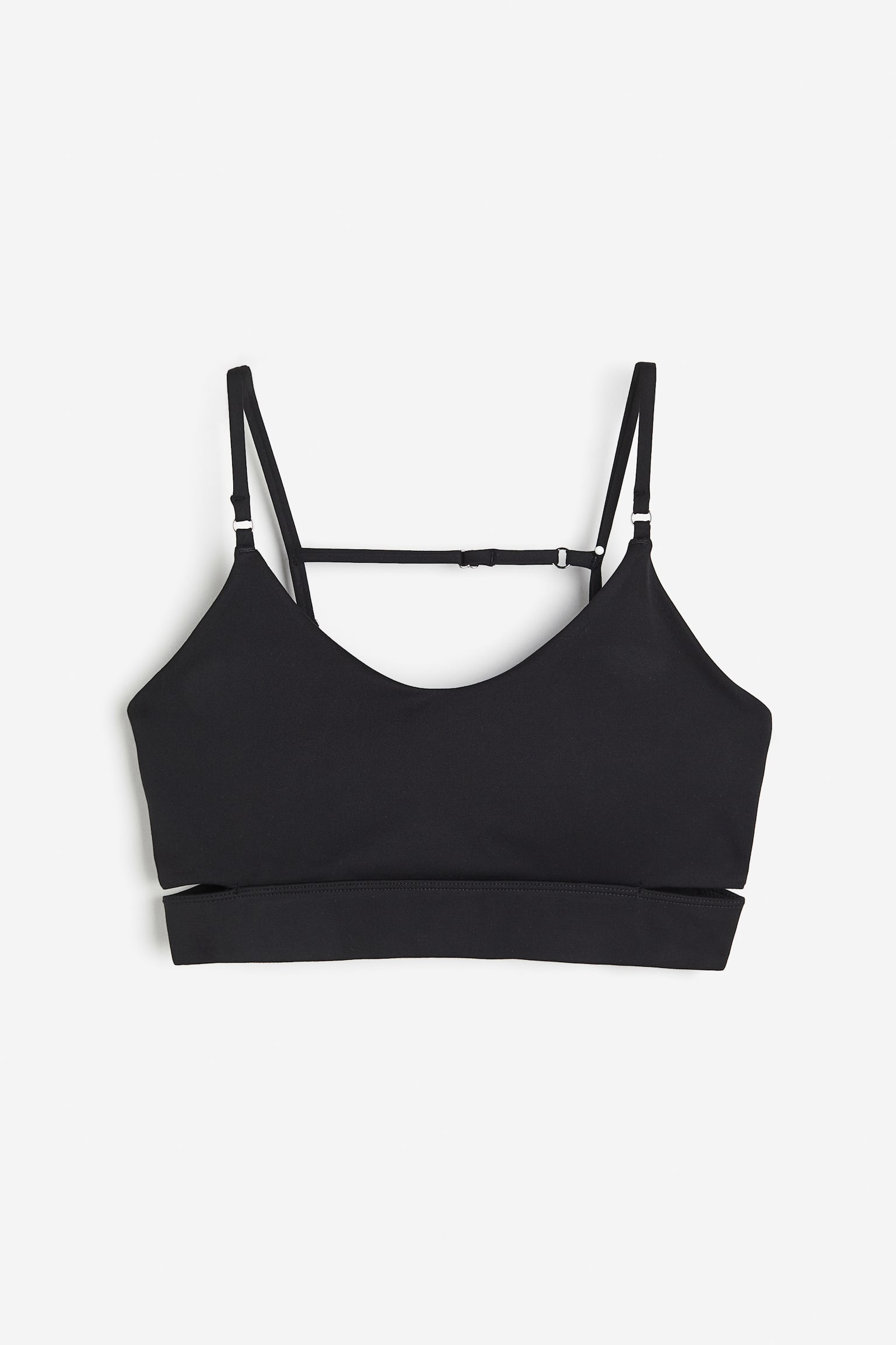 Light Support Sports Bra In SoftMove™ - Black/Cream - 2