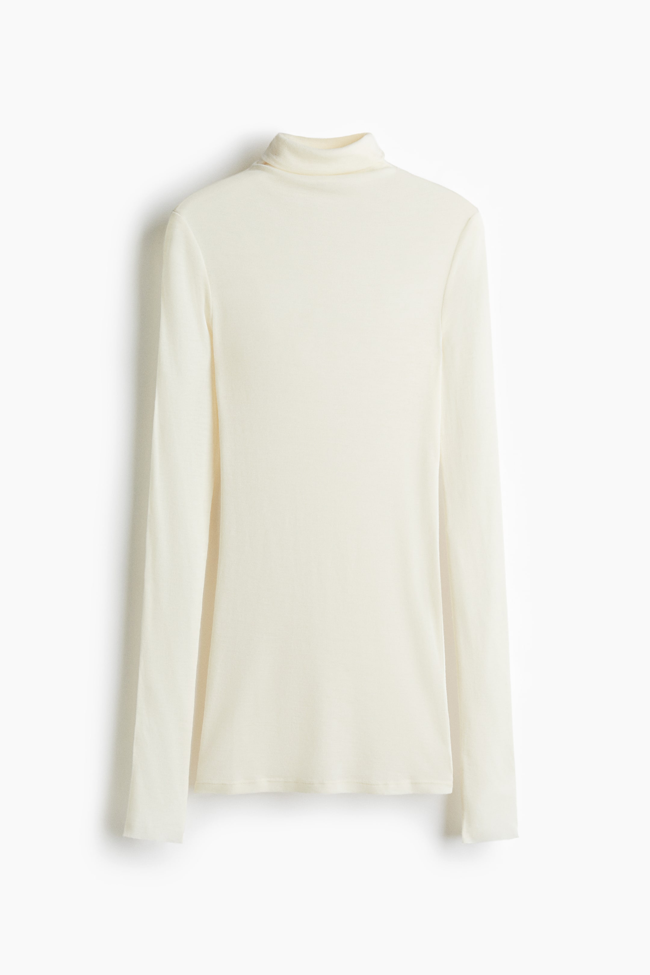 View larger image: Polo-neck wool top - Cream - Ladies | H&M SG 5