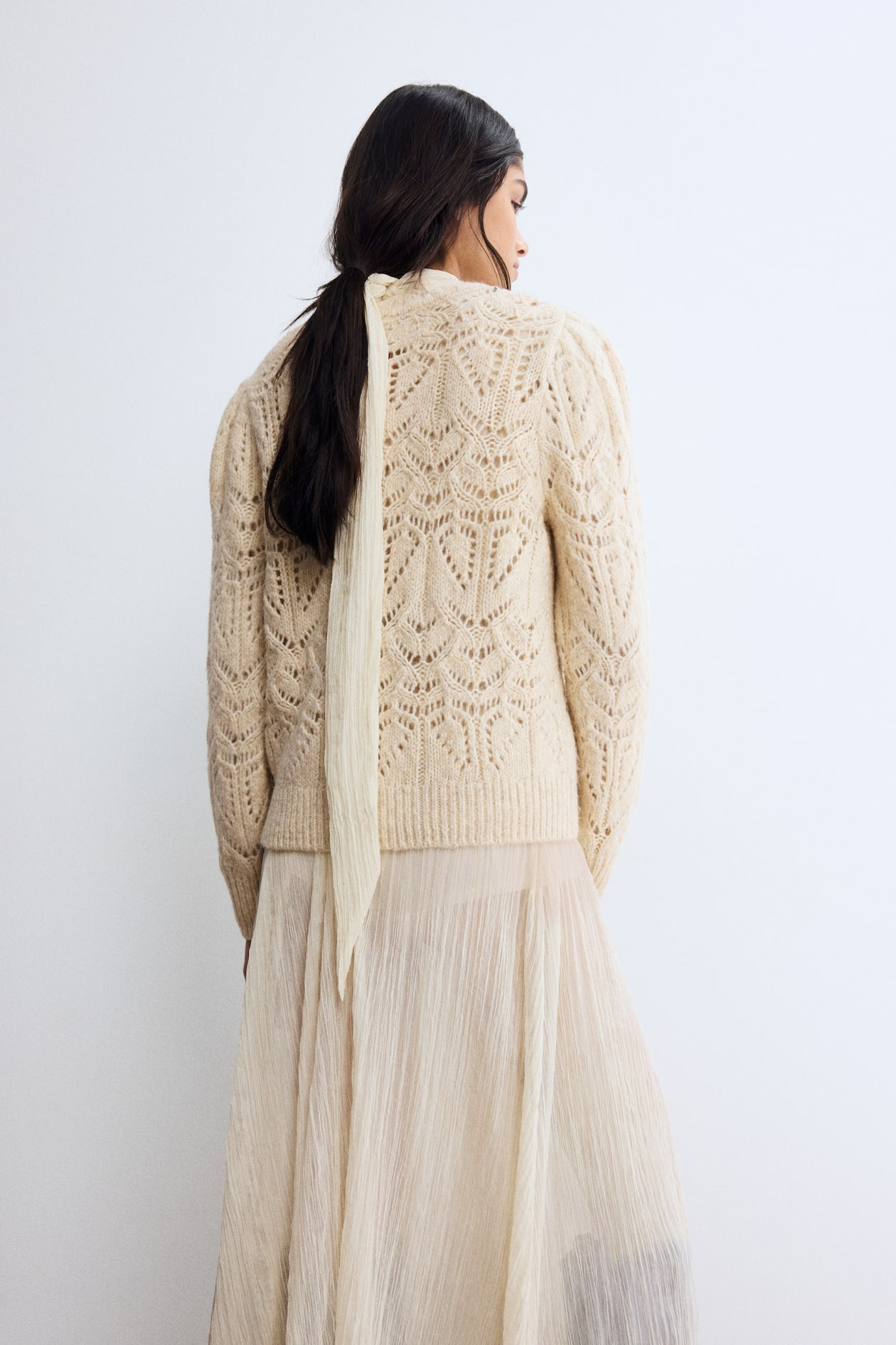Pointelle-Knit Sweater - image 5