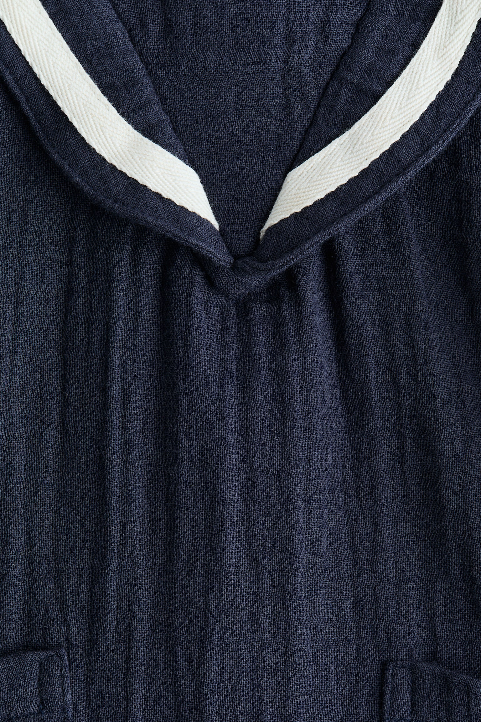 Sjömansromper i muslin - Marinblå - 5