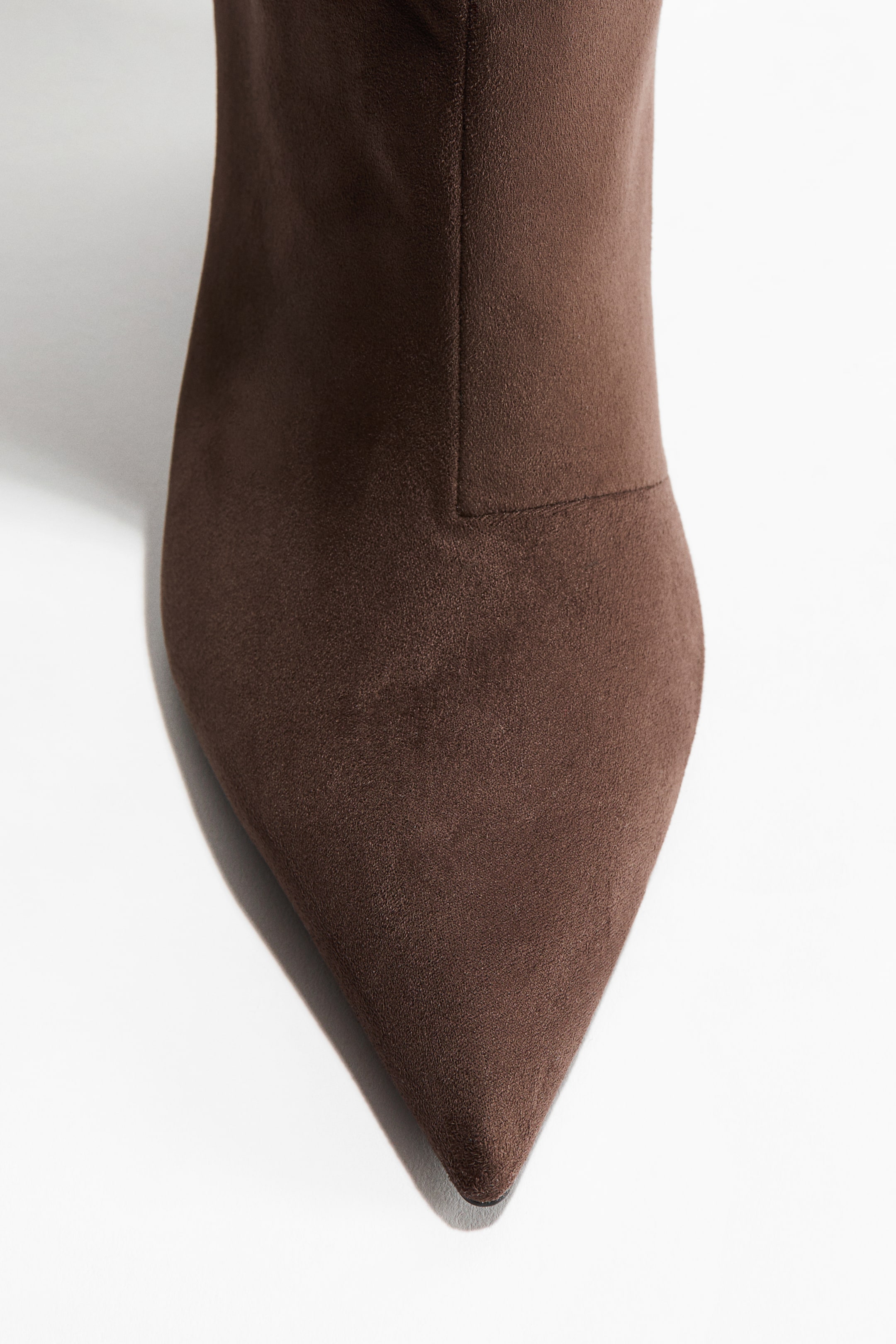 View larger image: Wedge-heeled over-the-knee boots - Dark brown - Ladies | H&M 4