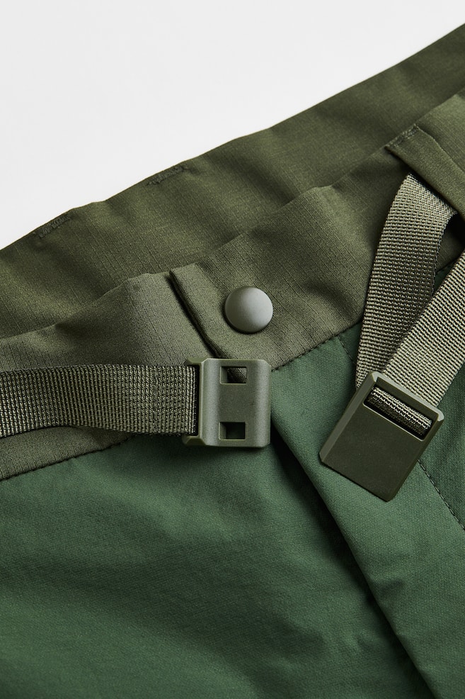 Regular Fit Water-repellent outdoor trousers - Dark khaki green/Black - 11