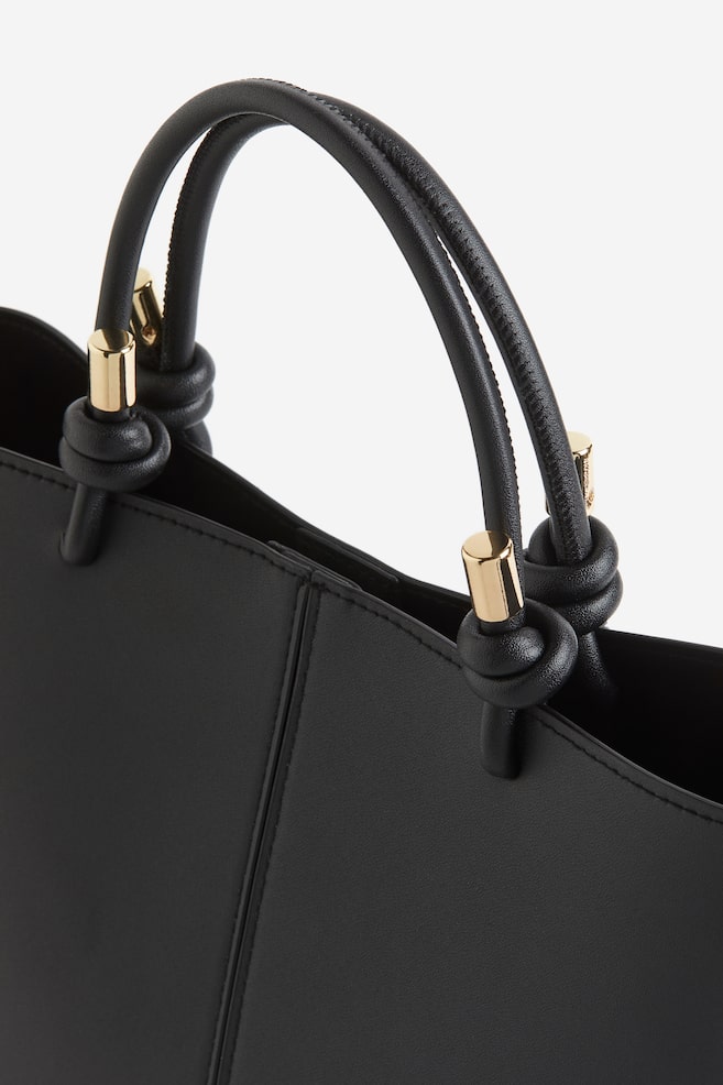 Knot-detail shoulder bag - Black - 4