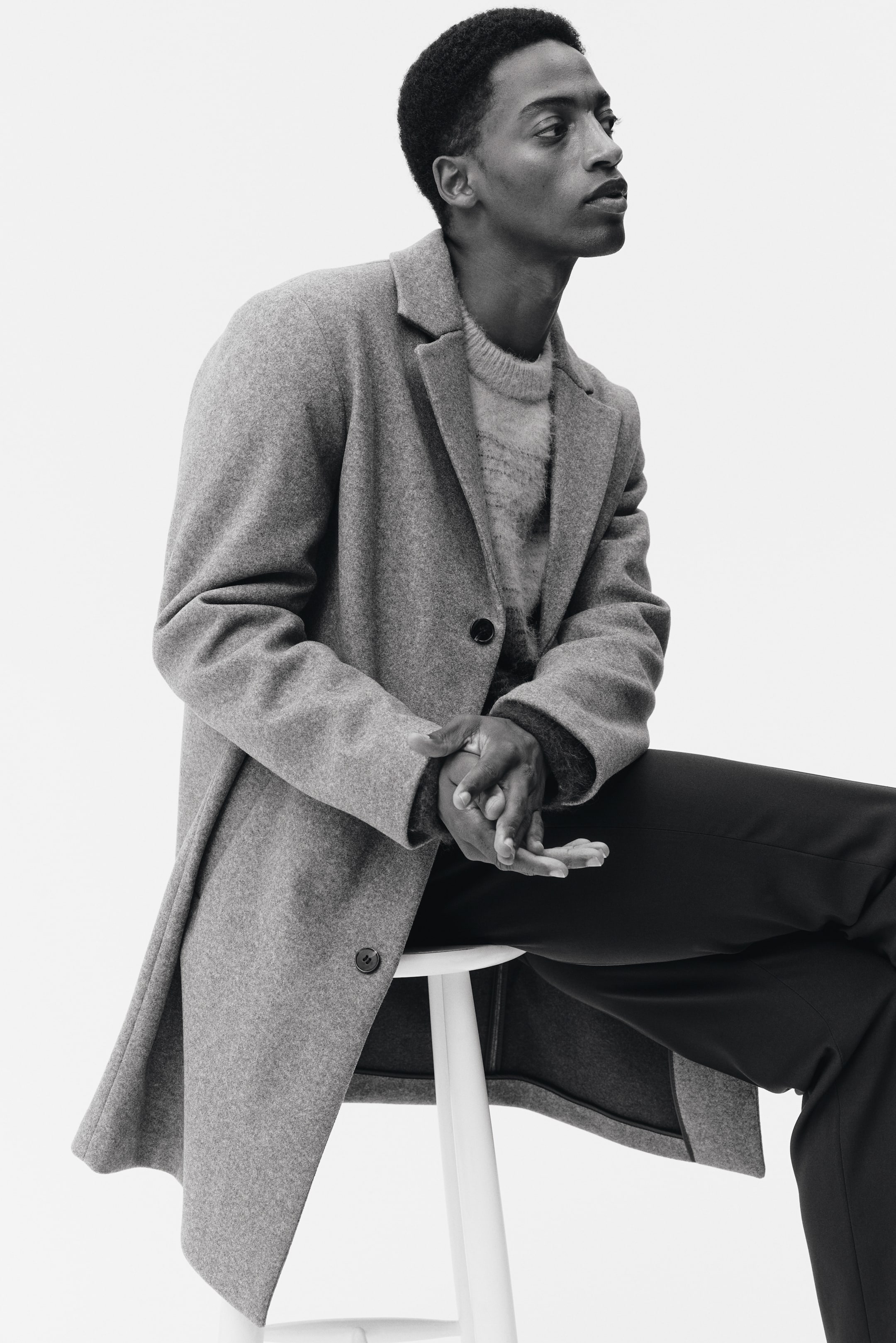 Ver imagen más grande: Abrigo de botonadura sencilla - Beige - HOMBRE | H&M ES 5