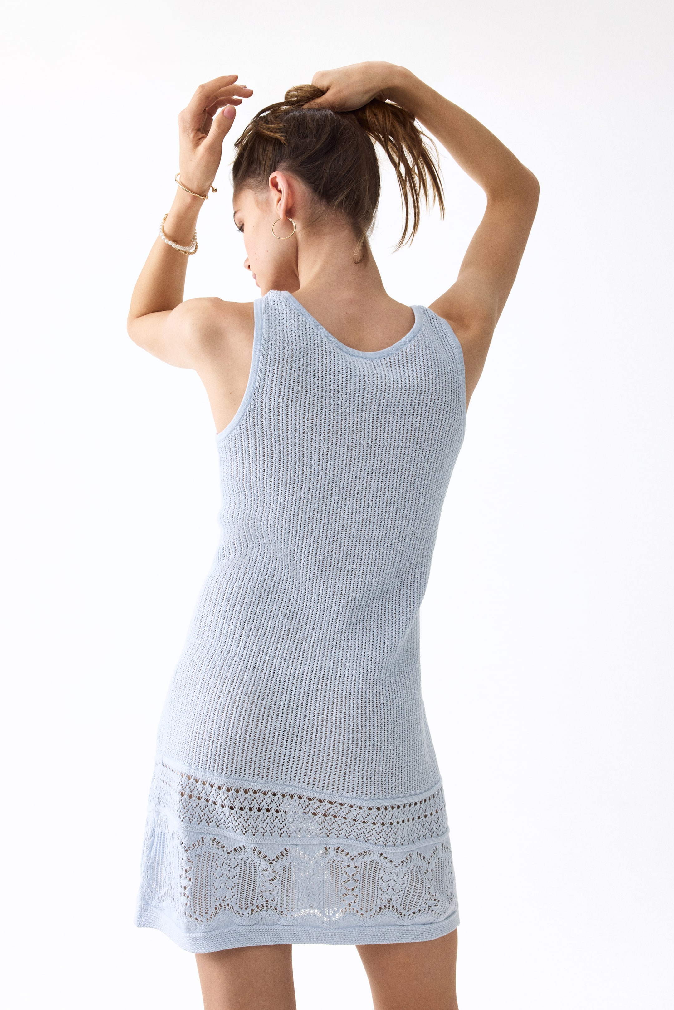 Pointelle-Detail Dress