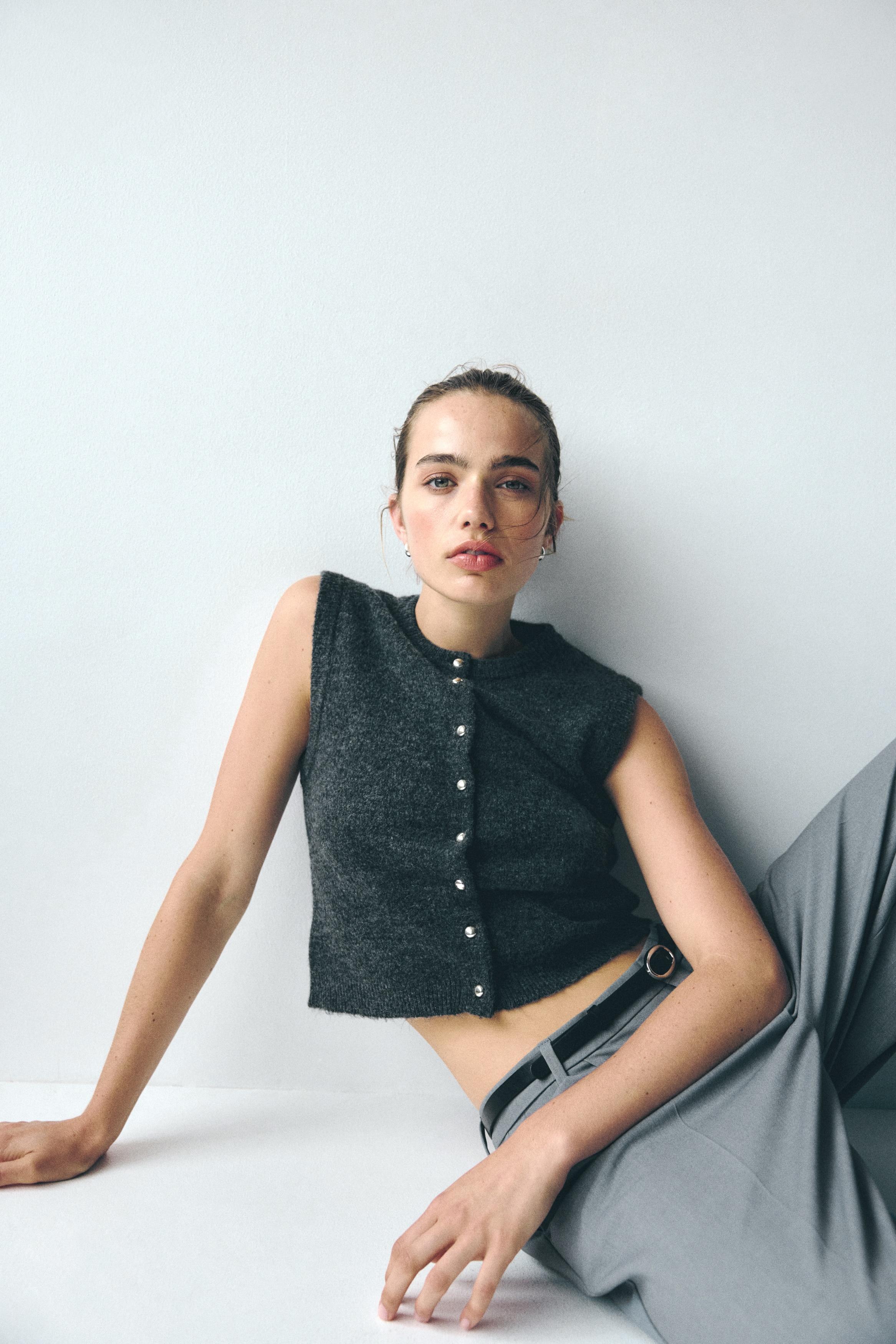 Knitted waistcoat