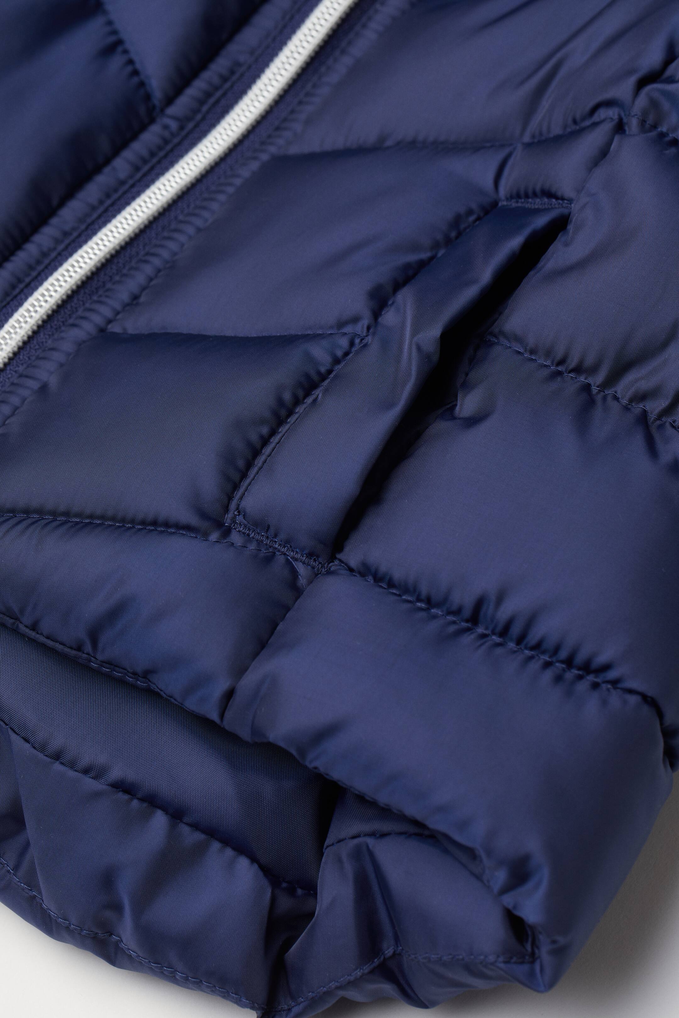 View larger image: Hooded puffer gilet - Navy blue - Kids | H&M HK 3