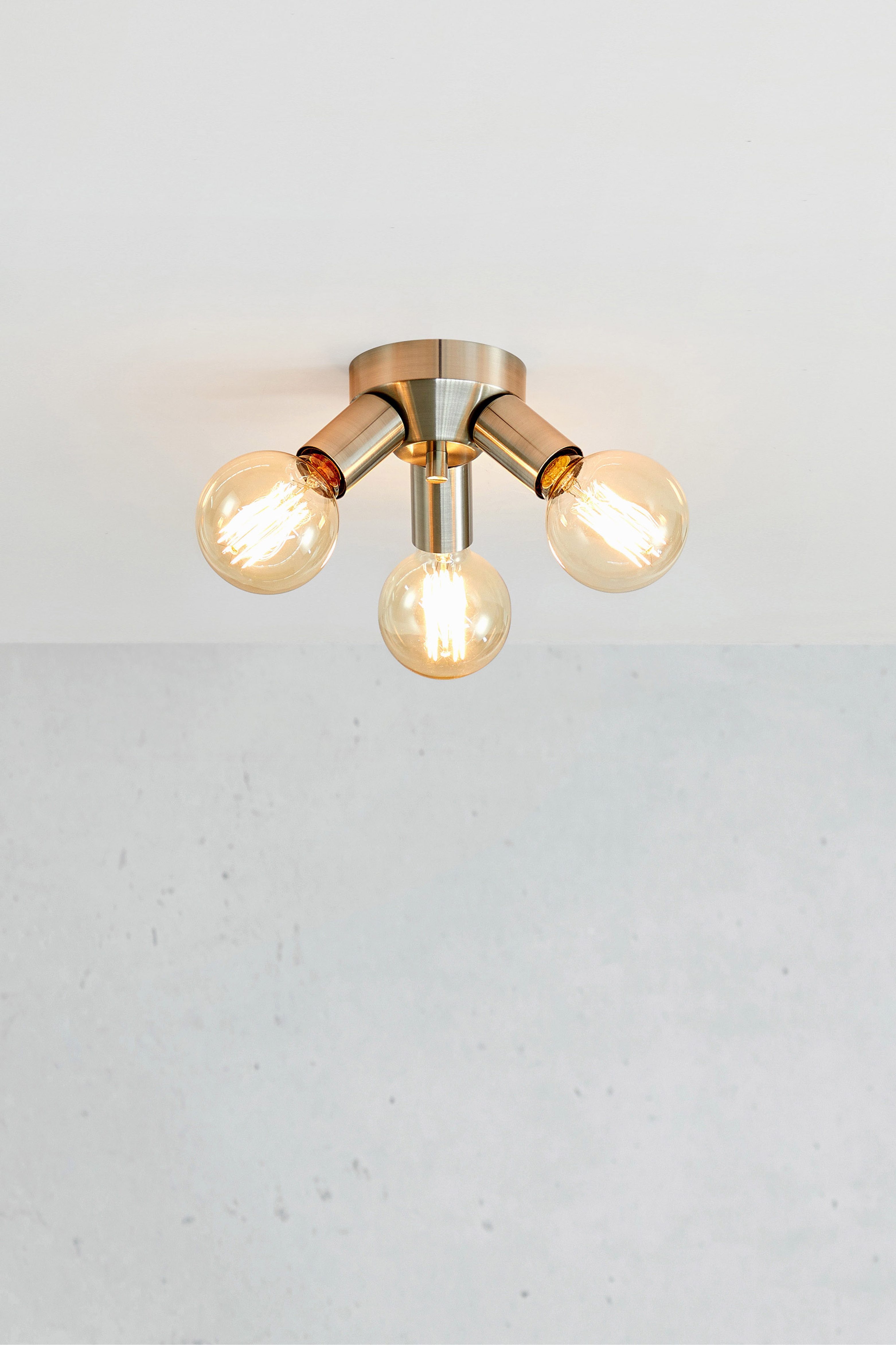 Mazzo Deckenlampe - Steel/Antique Brass/Black