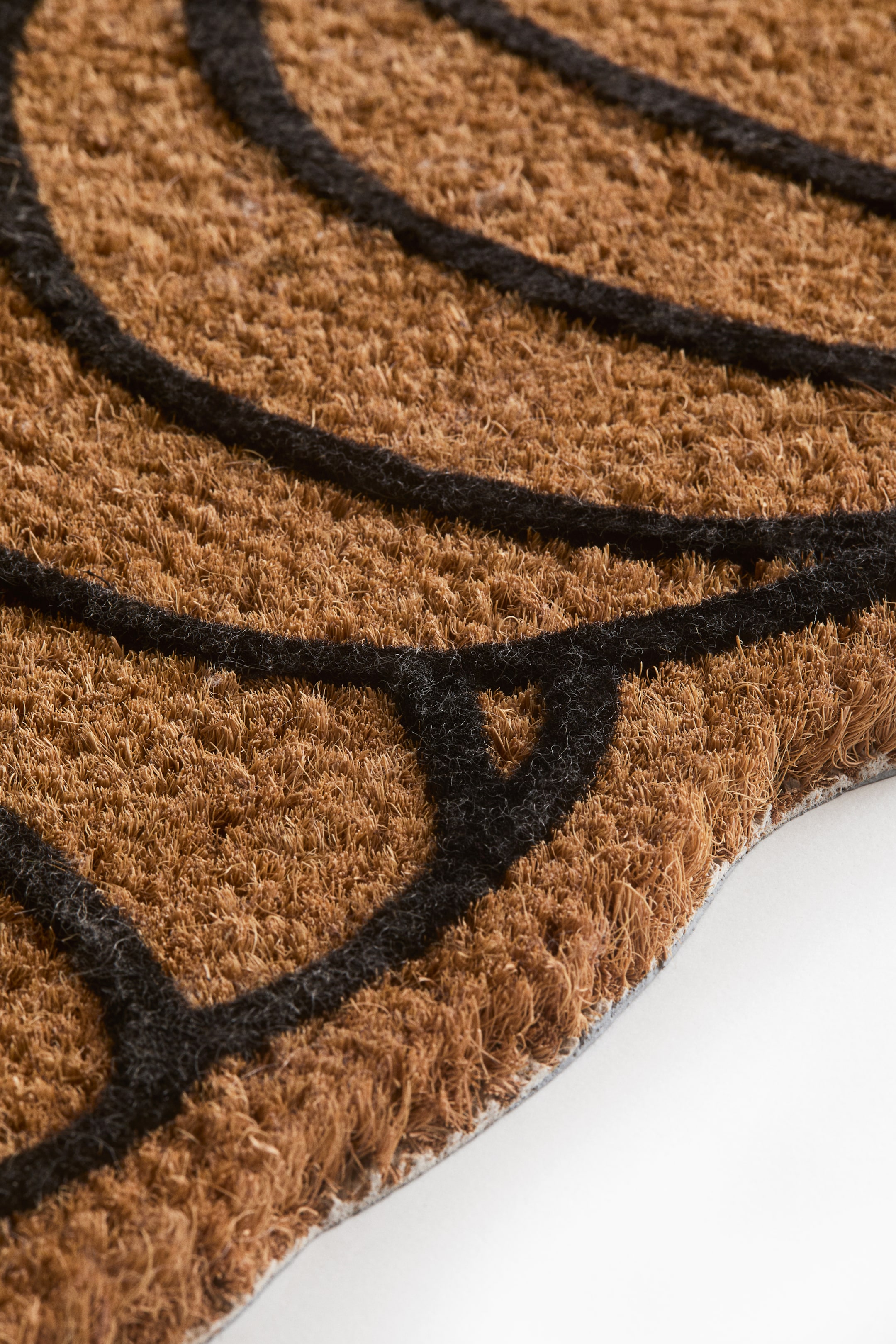 Pumpkin-Motif Coir Doormat