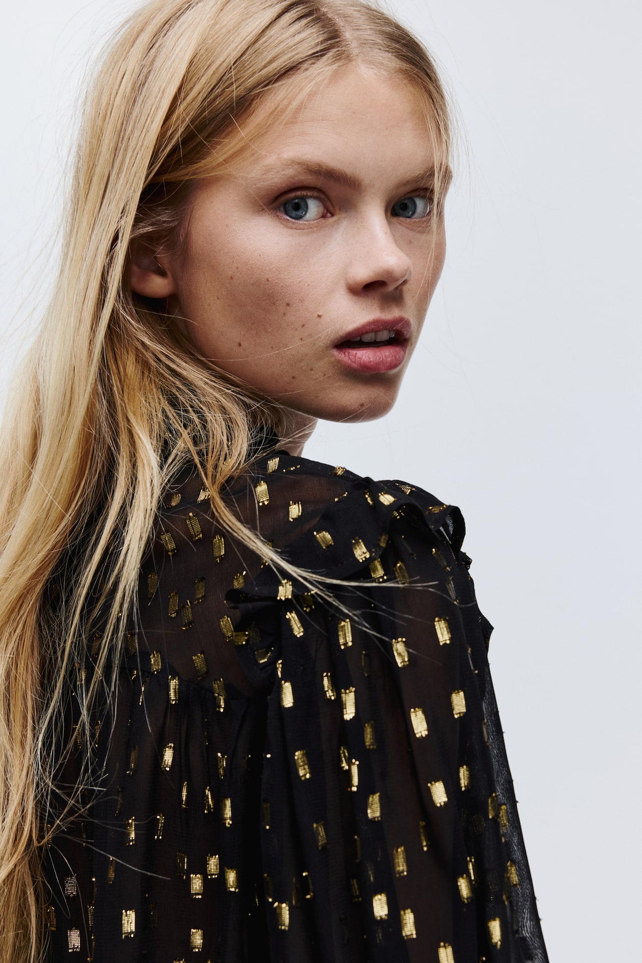 Jacquard-Weave Blouse - image 4