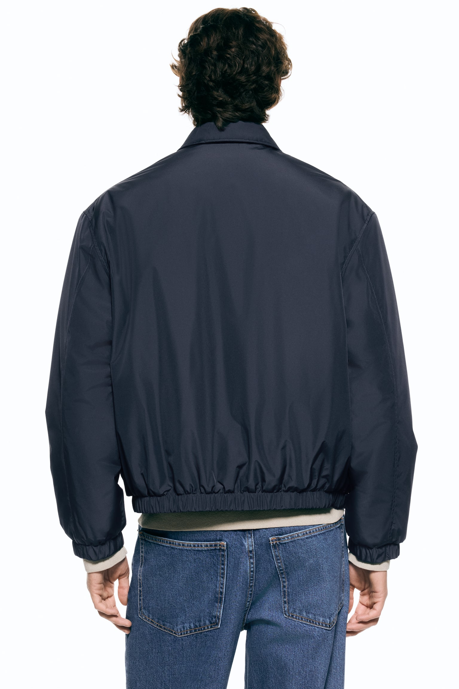 Lightly padded jacket - Dark blue/Burgundy - 6