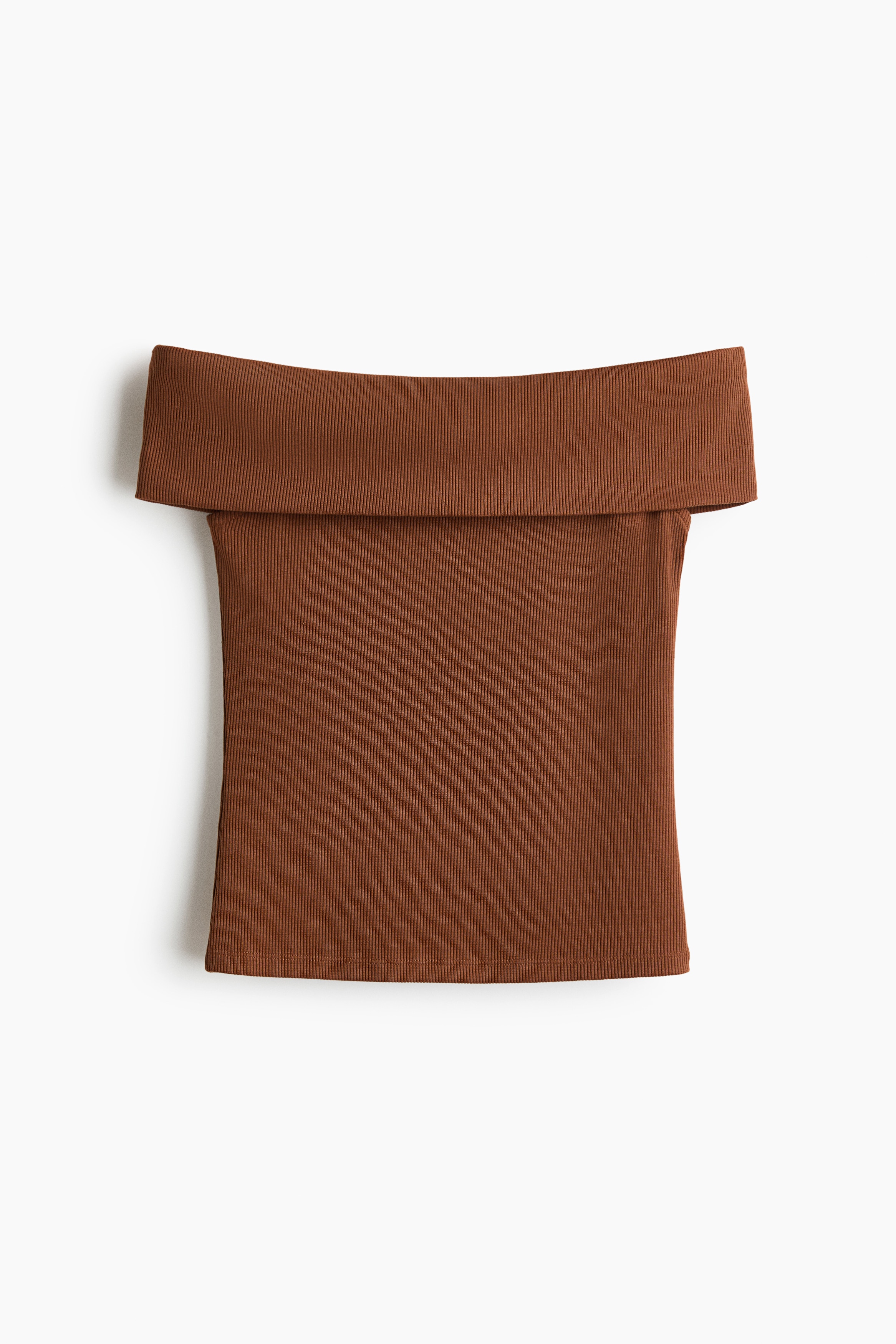 Rib-Knit Off-the-Shoulder Top