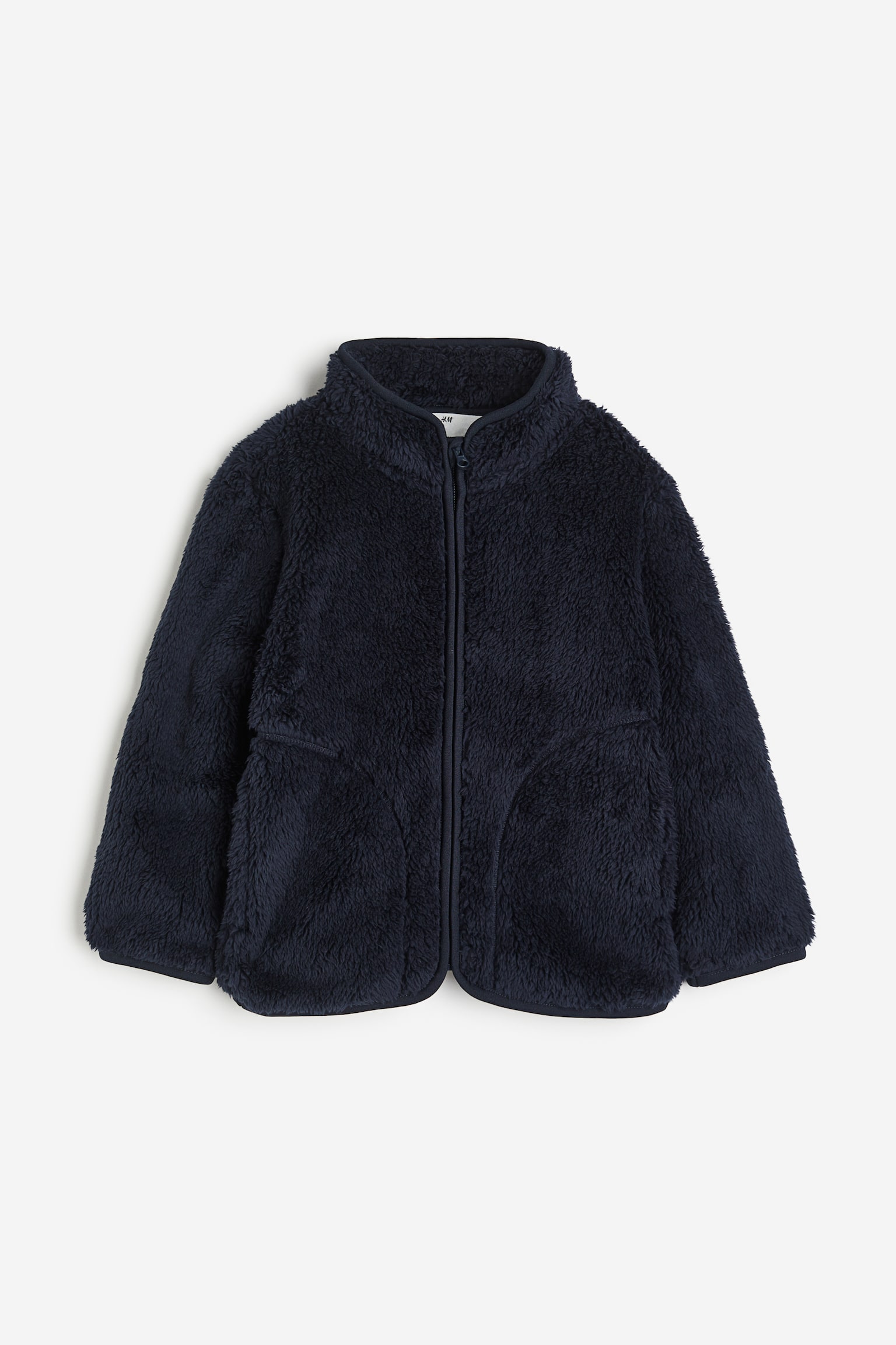 Pile Fleece Jacket - Navy blue/Dusty green - 1