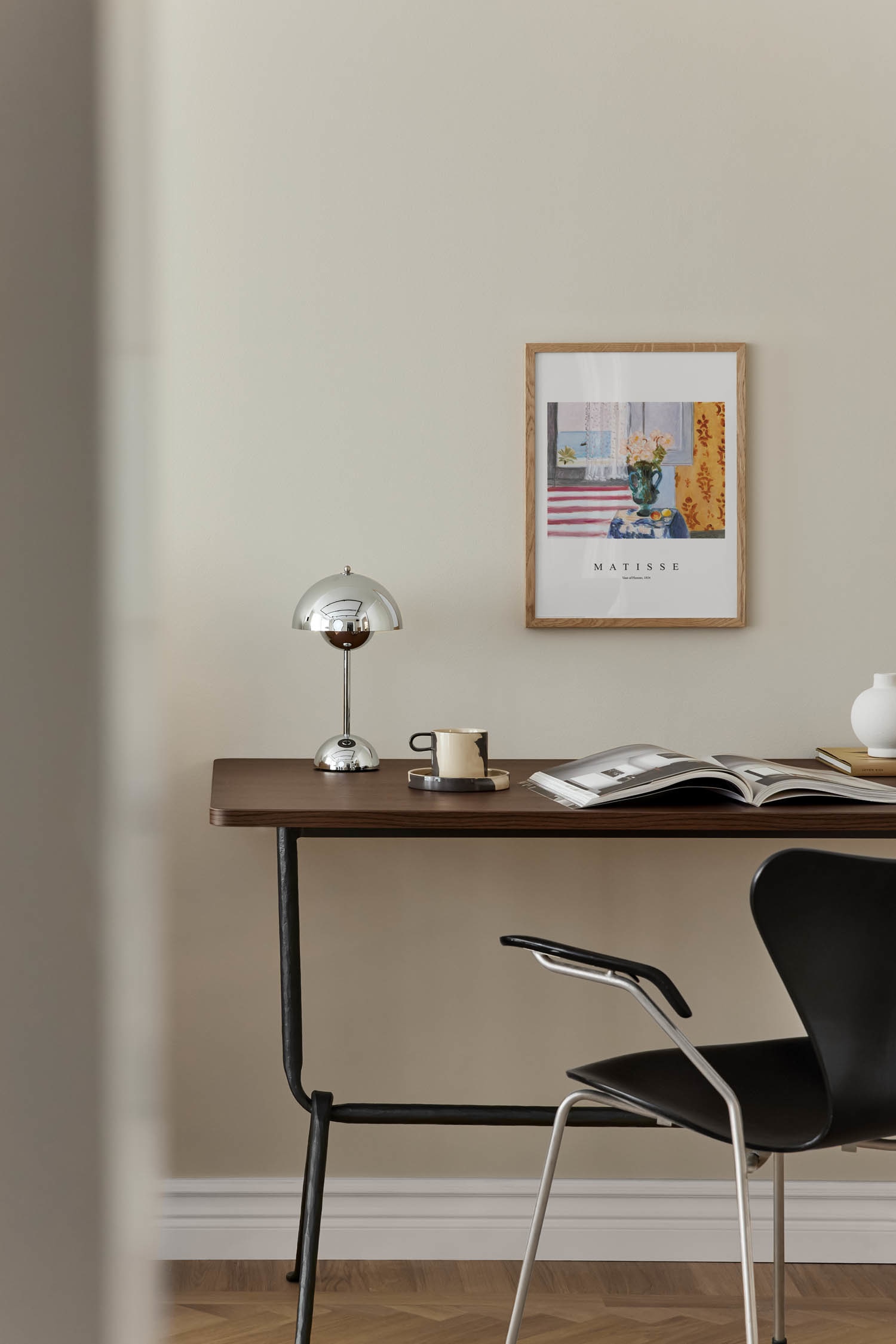 Vase Of Flowers Juliste - Vaaleanpunainen