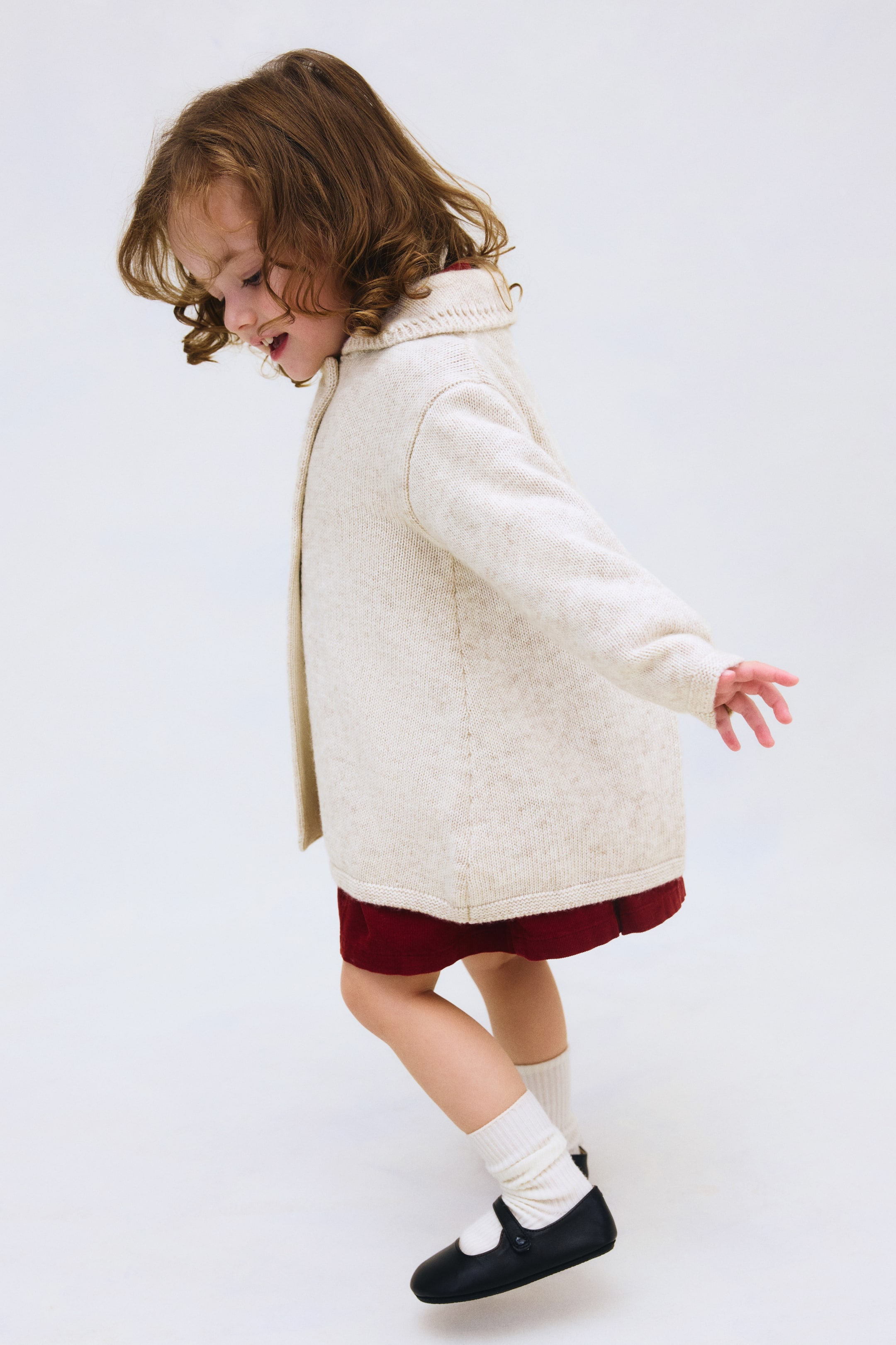 Agrandir l'image: Manteau trapèze en laine mélangée - Beige clair - ENFANT | H&M FR 3