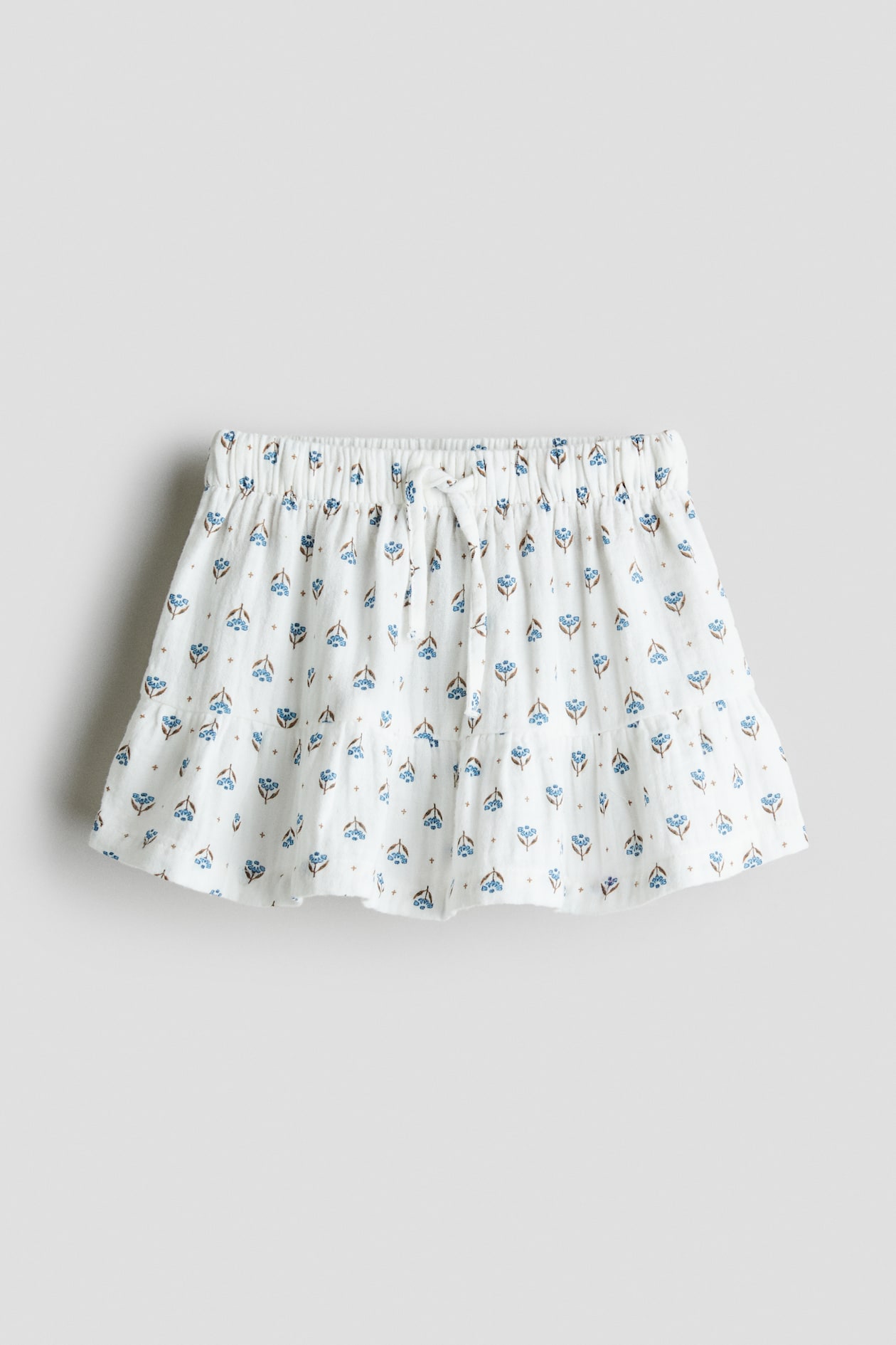Jupe D'été Blanche à Motifs Fleurs - Taille 44 - Marque Papaya