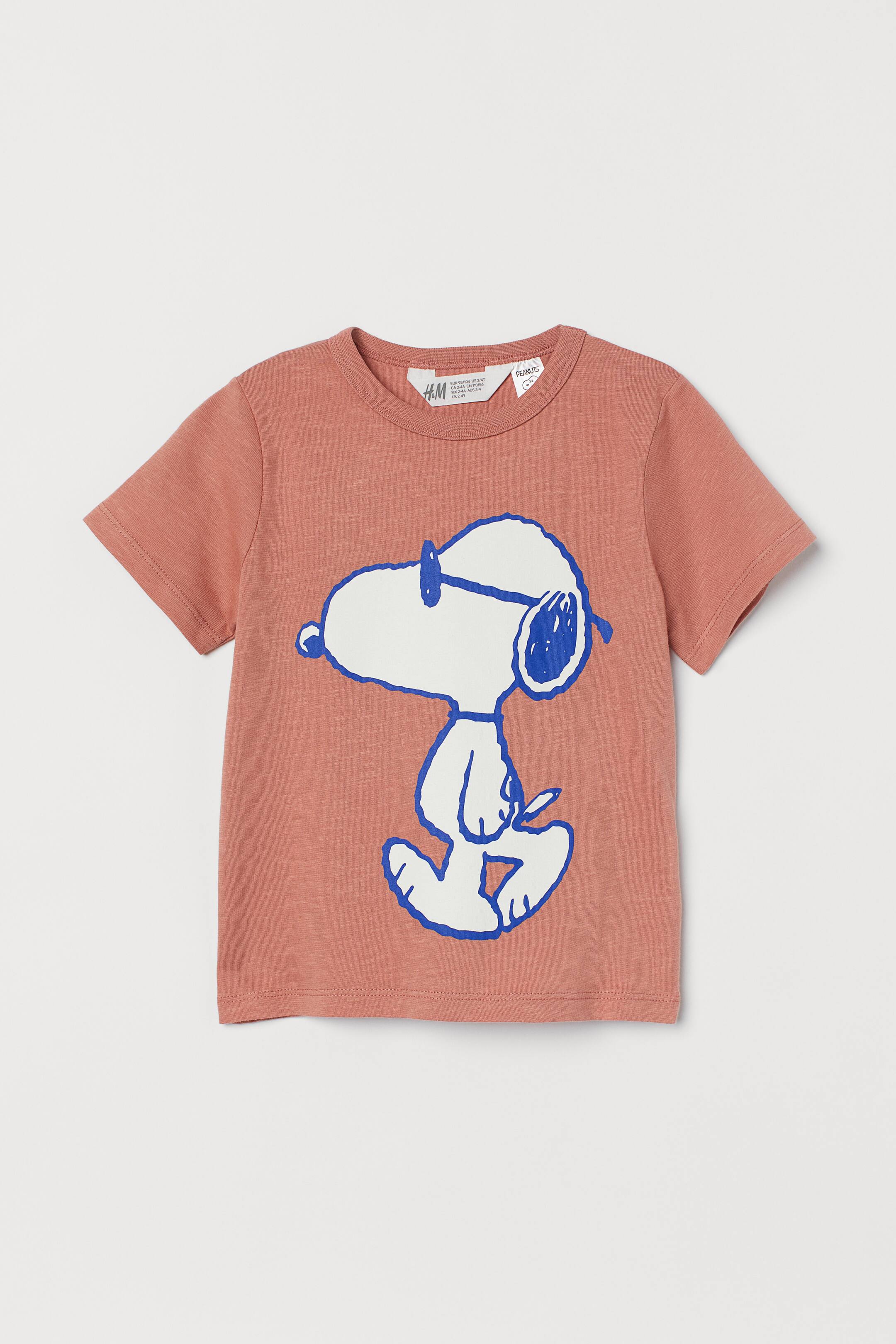 Visa större bild: T-shirt med tryck - Tegelröd/Snobben - BARN | H&M SE 1
