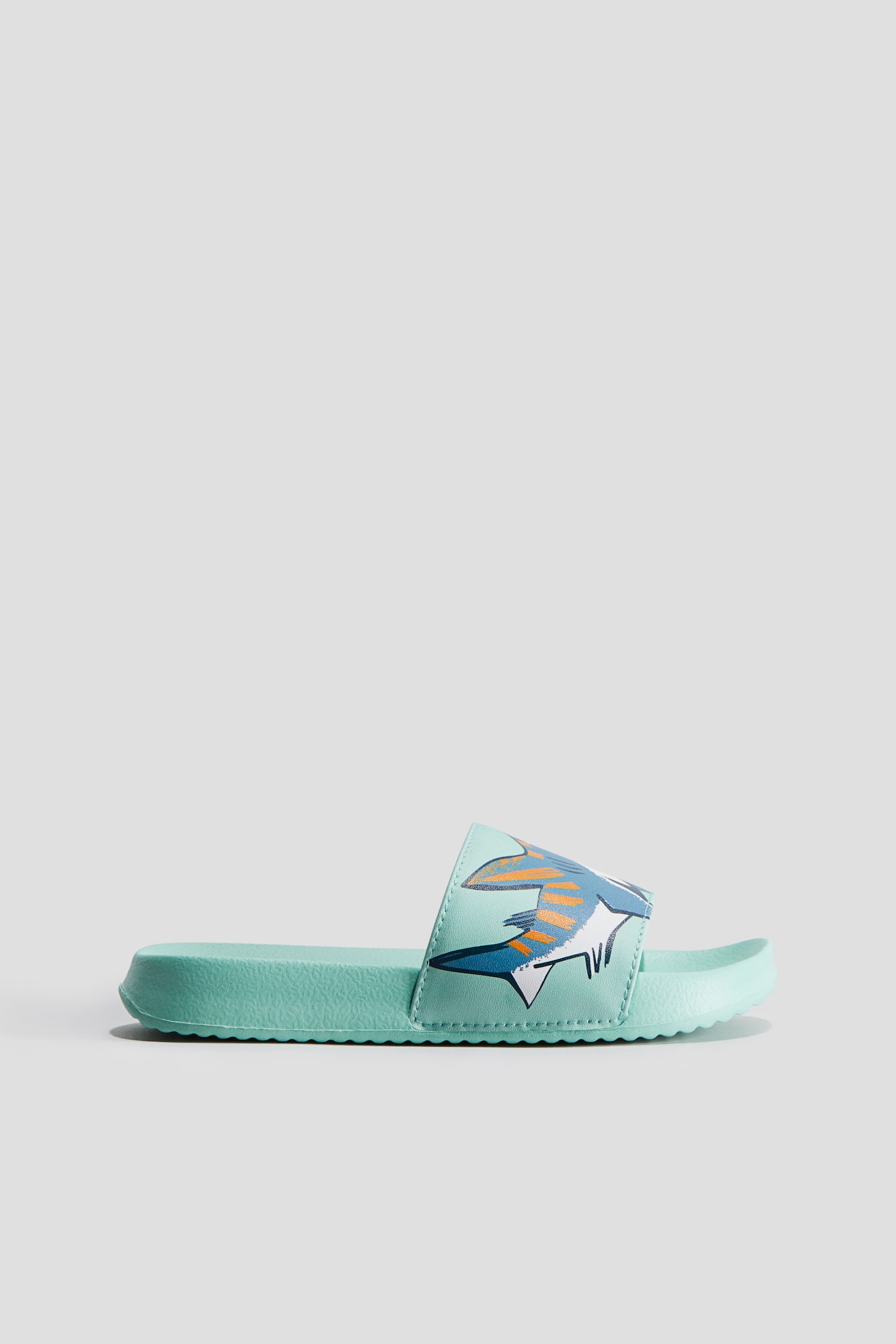 Print Slides - Mint green/Sharks/Dark beige/Turquoise - 2